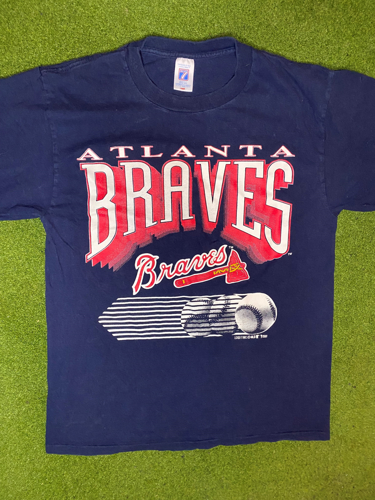 1993 Atlanta Braves - Vintage MLB T-Shirt (Large) - Gametime Vintage