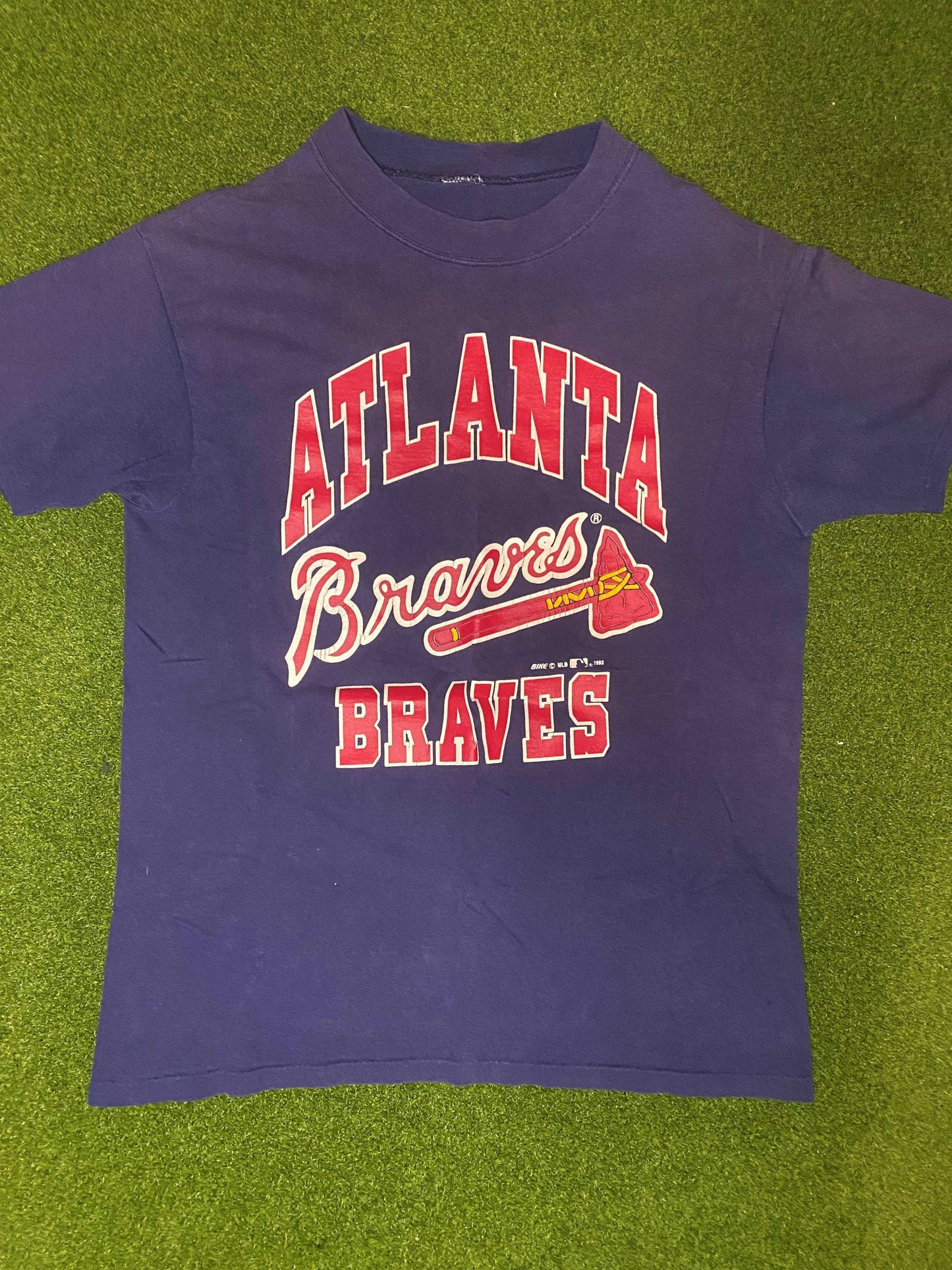1993 Atlanta Braves - Vintage MLB Tee Shirt (Medium) - Gametime Vintage