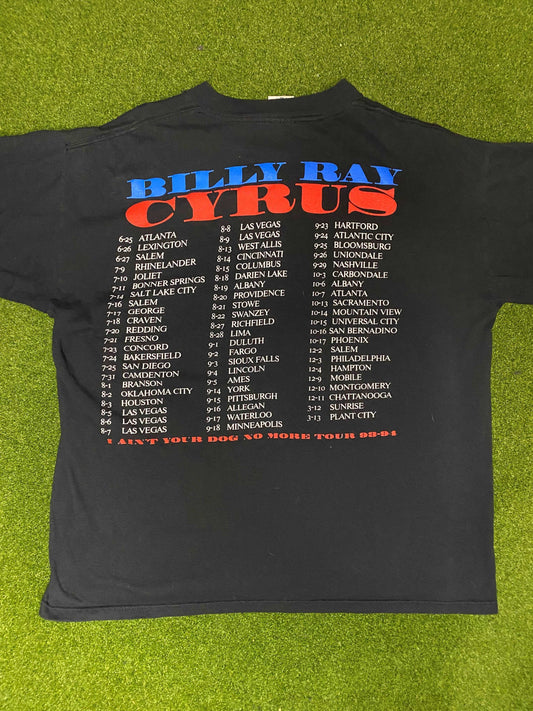 1993 Billy Ray Cyrus - I Aint Your Dog No More Tour - Vintage Band Tee Shirt (XL) - Gametime Vintage