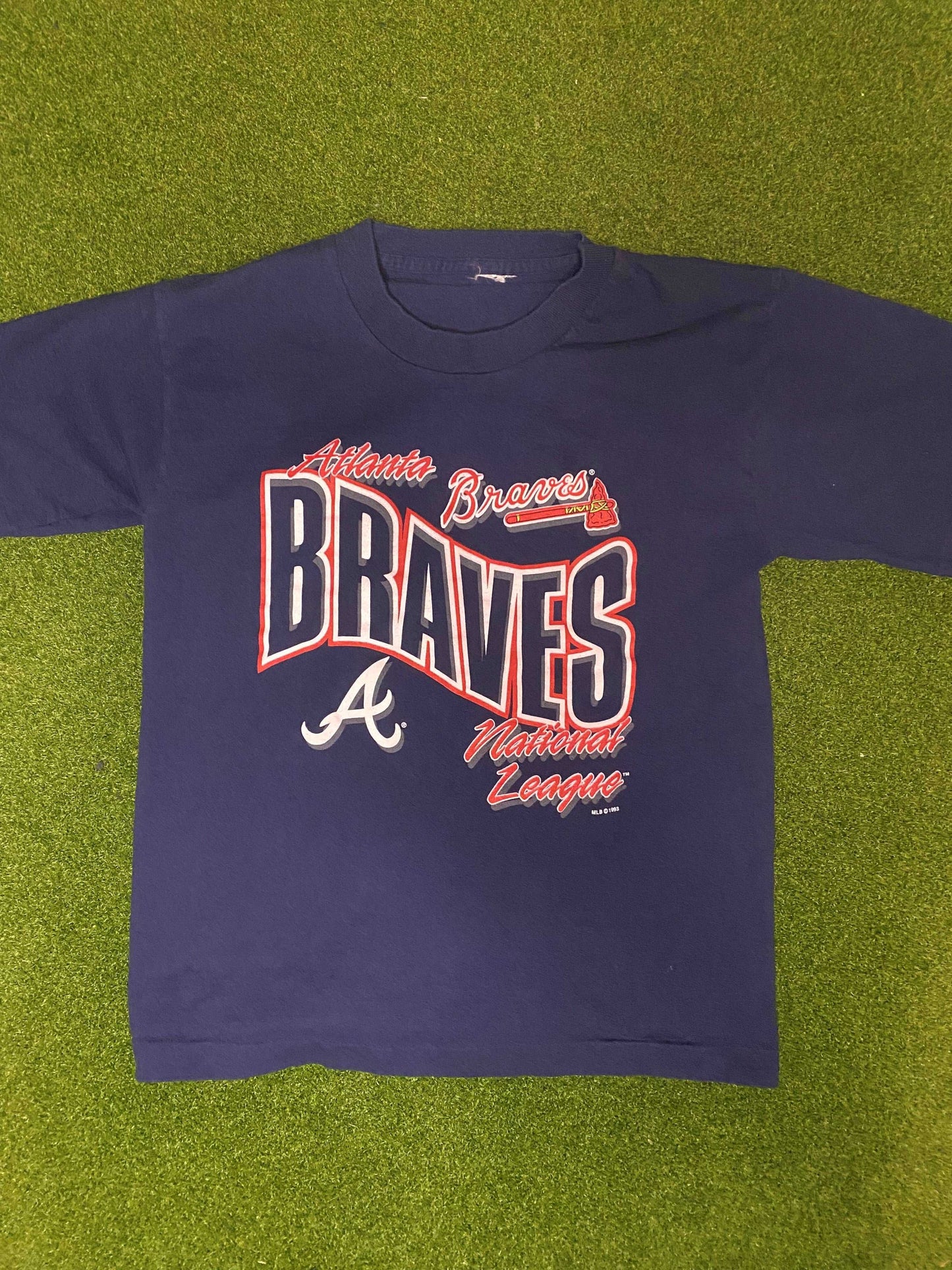 1993 Atlanta Braves - Vintage MLB Tee Shirt (Small) - Gametime Vintage
