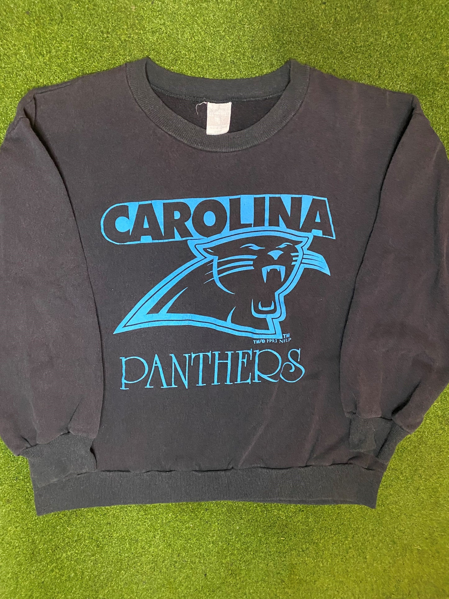 1993 Carolina Panthers - Vintage NFL Sweatshirt (Large) - Gametime Vintage