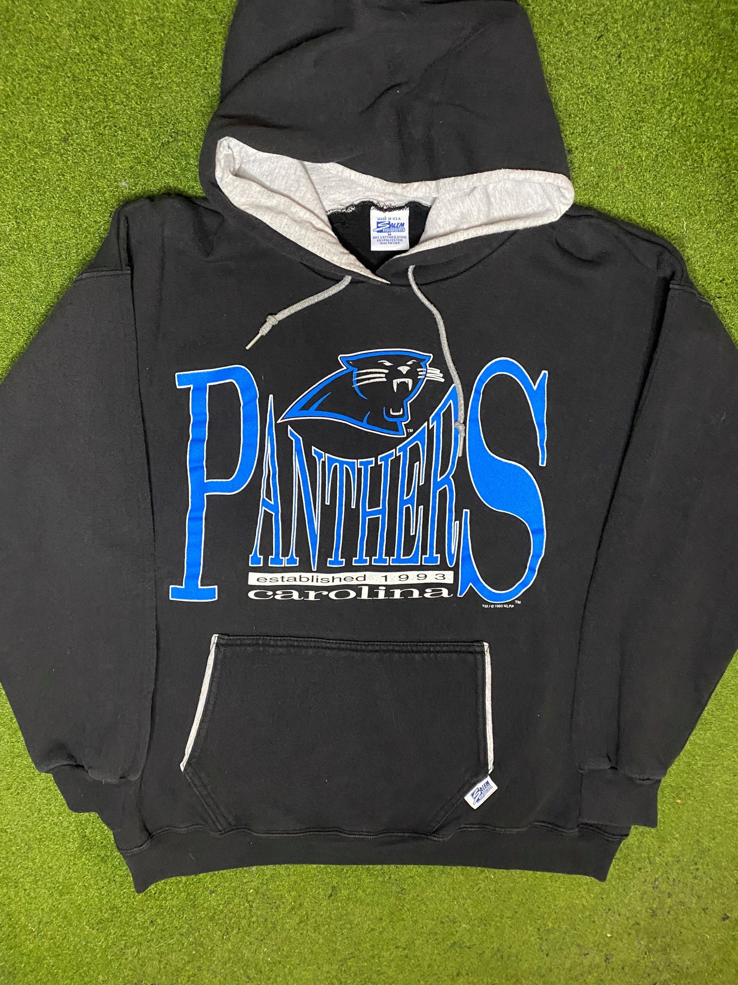 1993 Carolina Panthers - Vintage NFL Hoodie (Medium) - Gametime Vintage