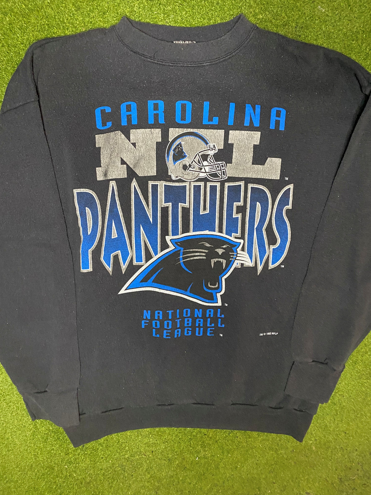 1993 Carolina Panthers - Vintage NFL Sweatshirt (Large) - Gametime Vintage