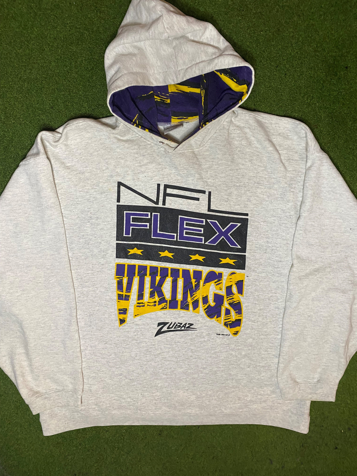 1993 Minnesota Vikings - Vintage NFL Hoodie (XL) - Gametime Vintage