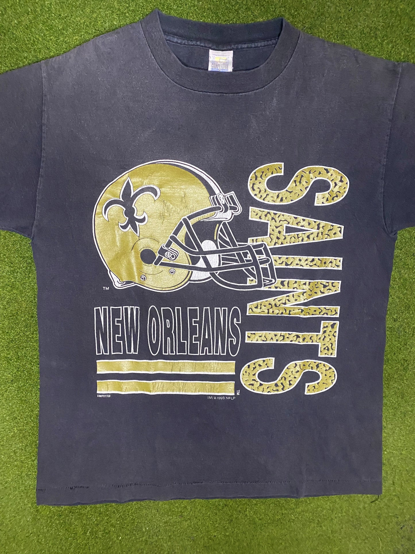 1993 New Orleans Saints - Vintage NFL Tee (Medium) - Gametime Vintage