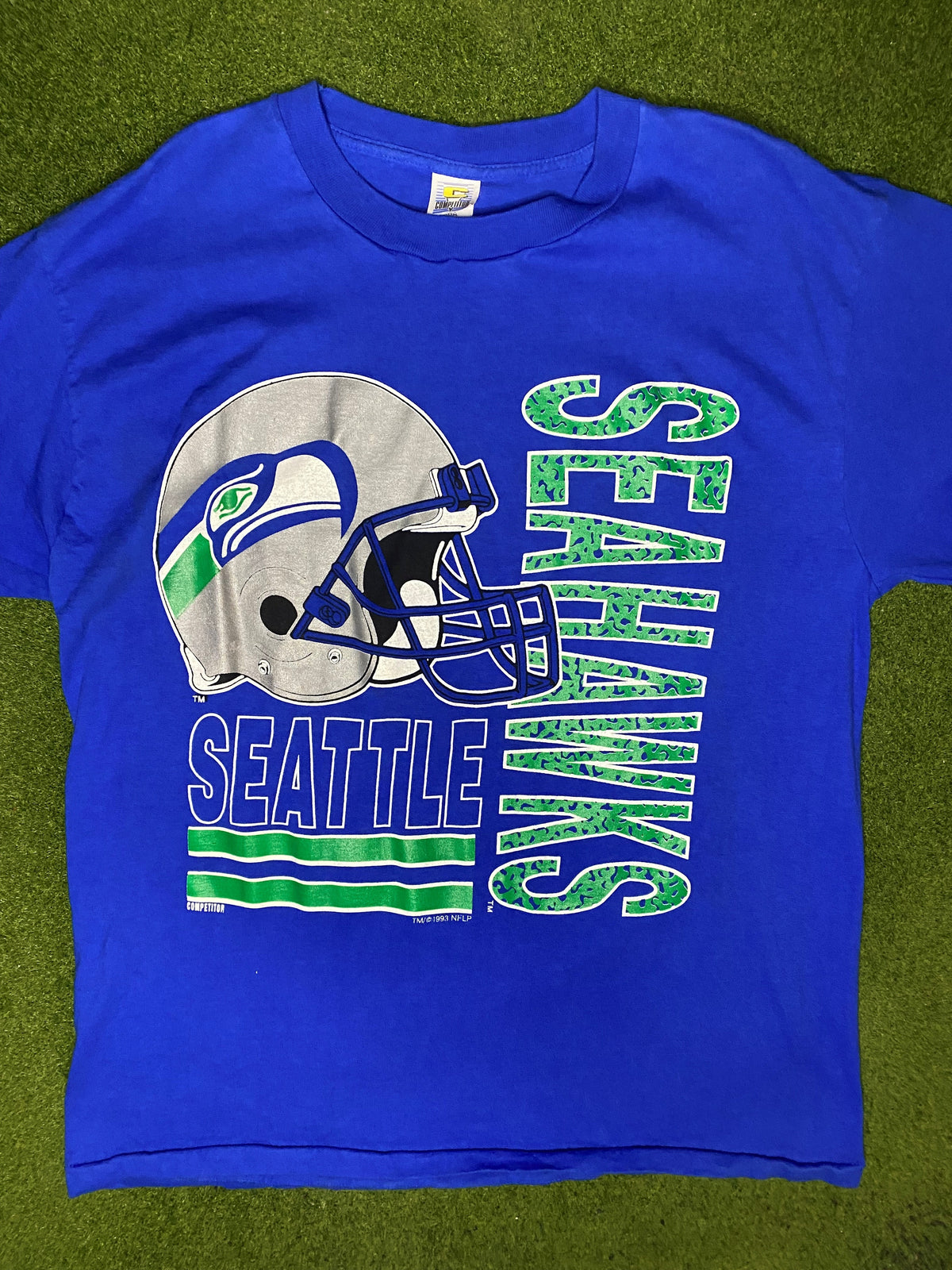 1993 Seattle Seahawks - Vintage NFL T Shirt (XL) - Gametime Vintage