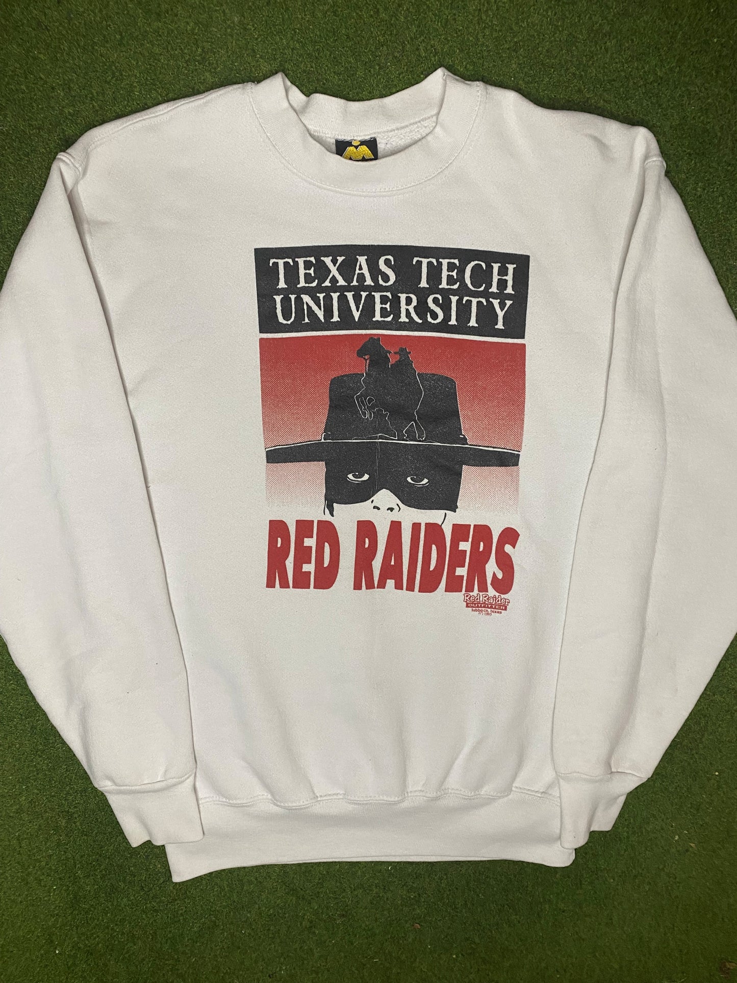 1993 Texas Tech Red Raiders - Vintage University Sweatshirt (Medium) - Gametime Vintage