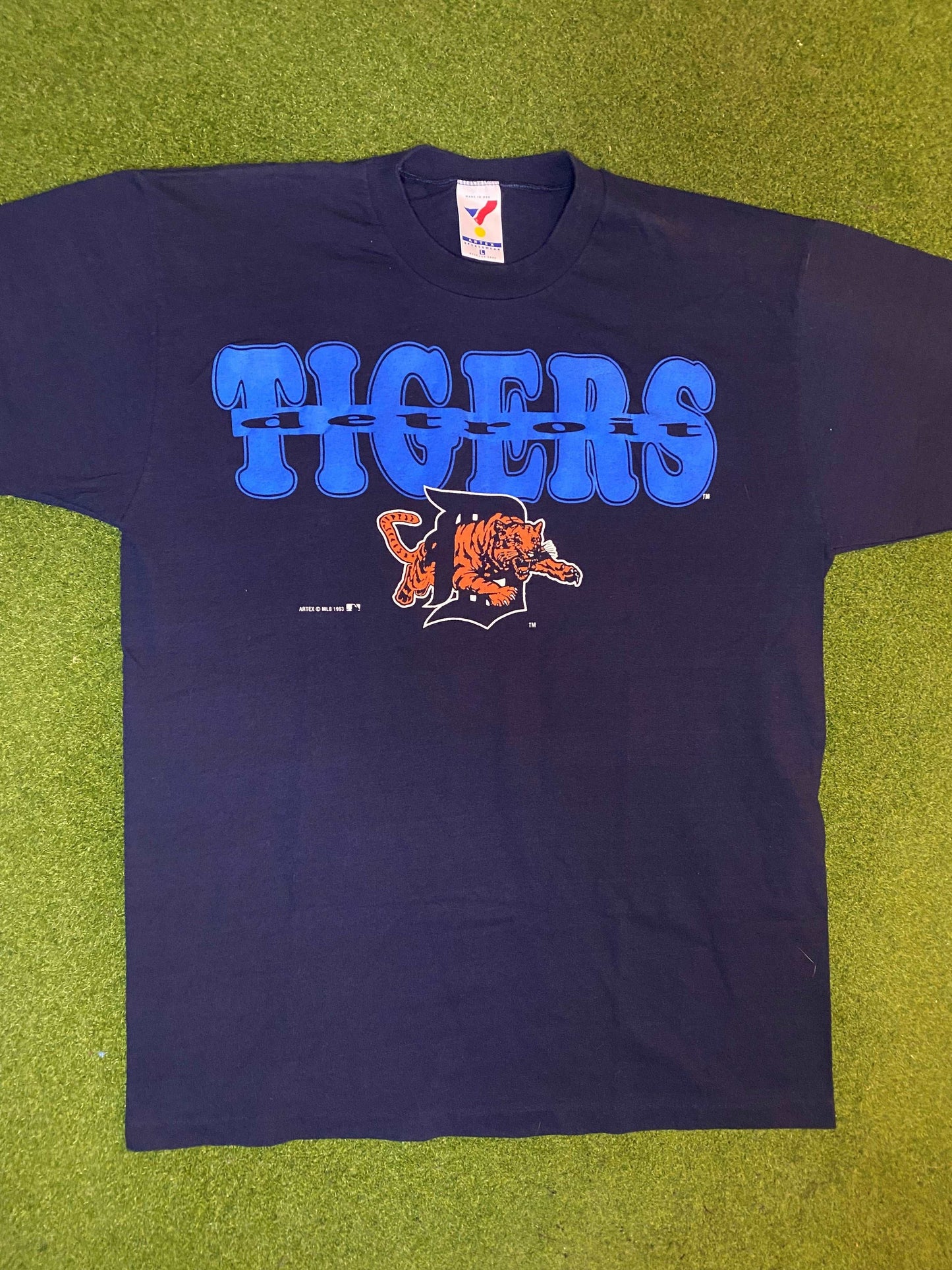 1993 Detroit Tigers - Vintage MLB T-Shirt (Large) - Gametime Vintage