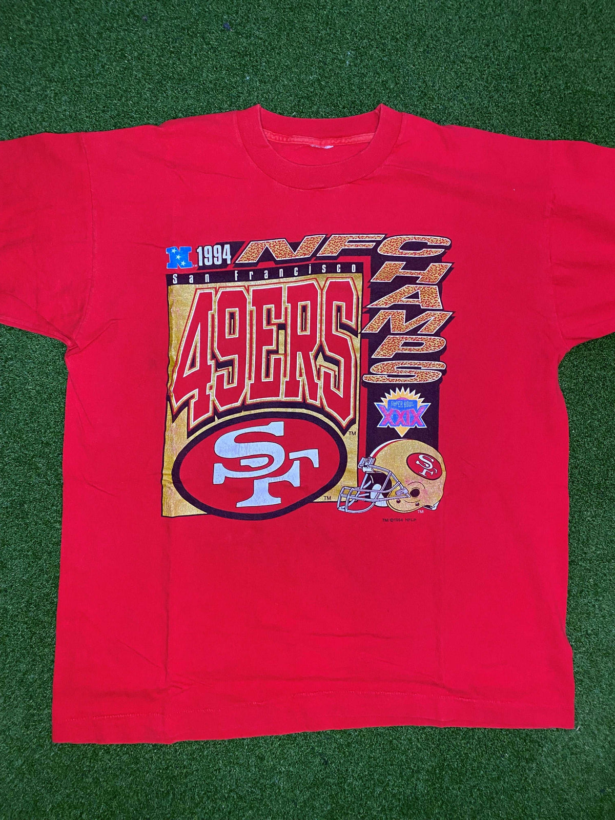 1994 San Francisco 49ers - NFC Champs - Vintage NFL Tee Shirt (XL) - Gametime Vintage