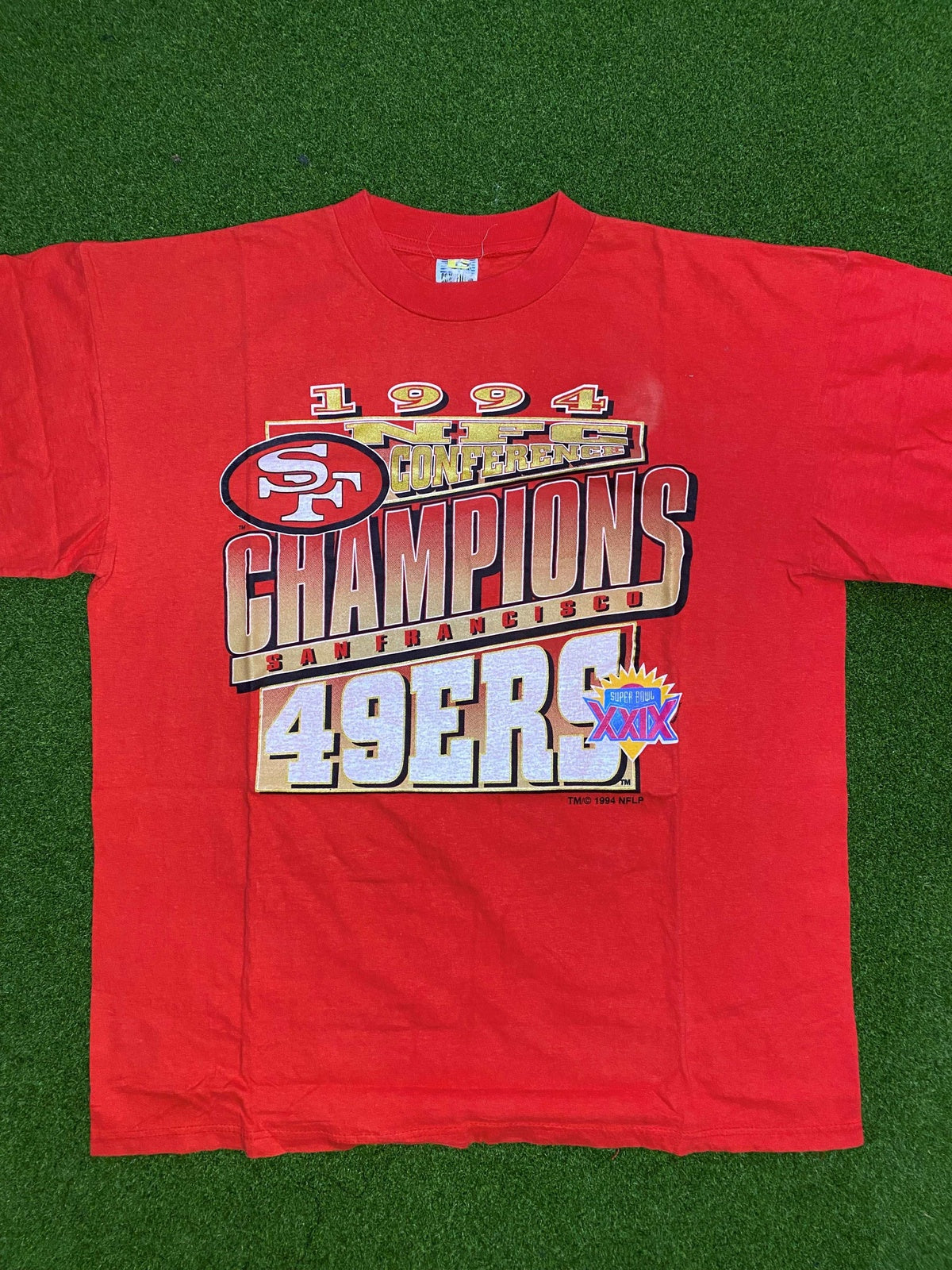1994 San Francisco 49ers - NFC Champions - Vintage NFL Tee Shirt (XL) - Gametime Vintage