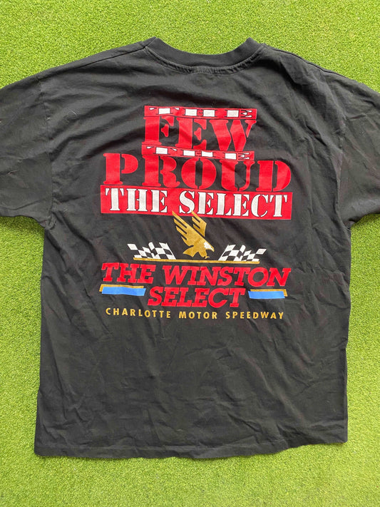 1994 Charlotte Motor Speedway - Winson Select - Double Sided - Vintage NASCAR Tee Shirt (XL) - Gametime Vintage