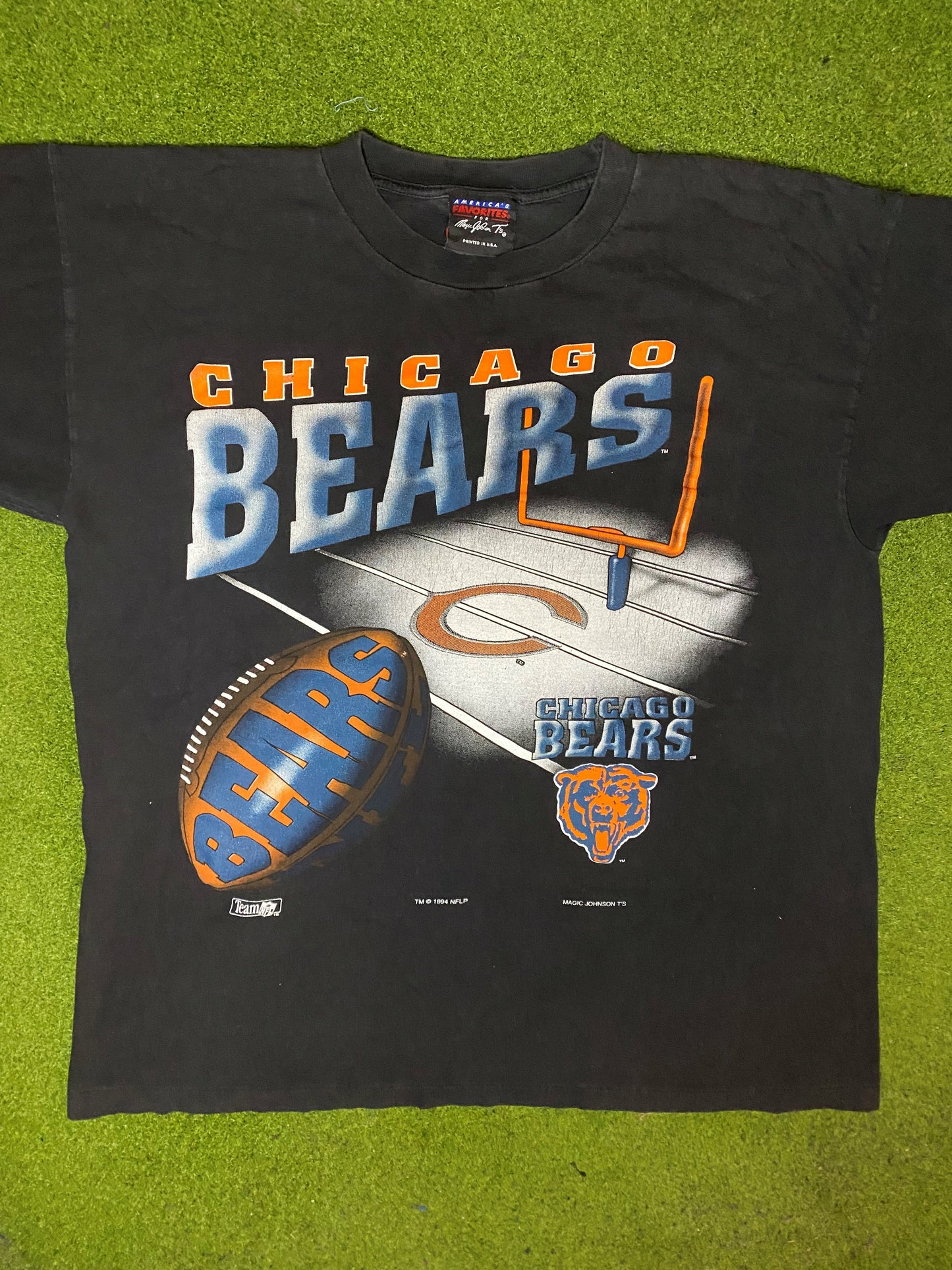 1994 Chicago Bears - Vintage NFL T-Shirt (Large) - Gametime Vintage