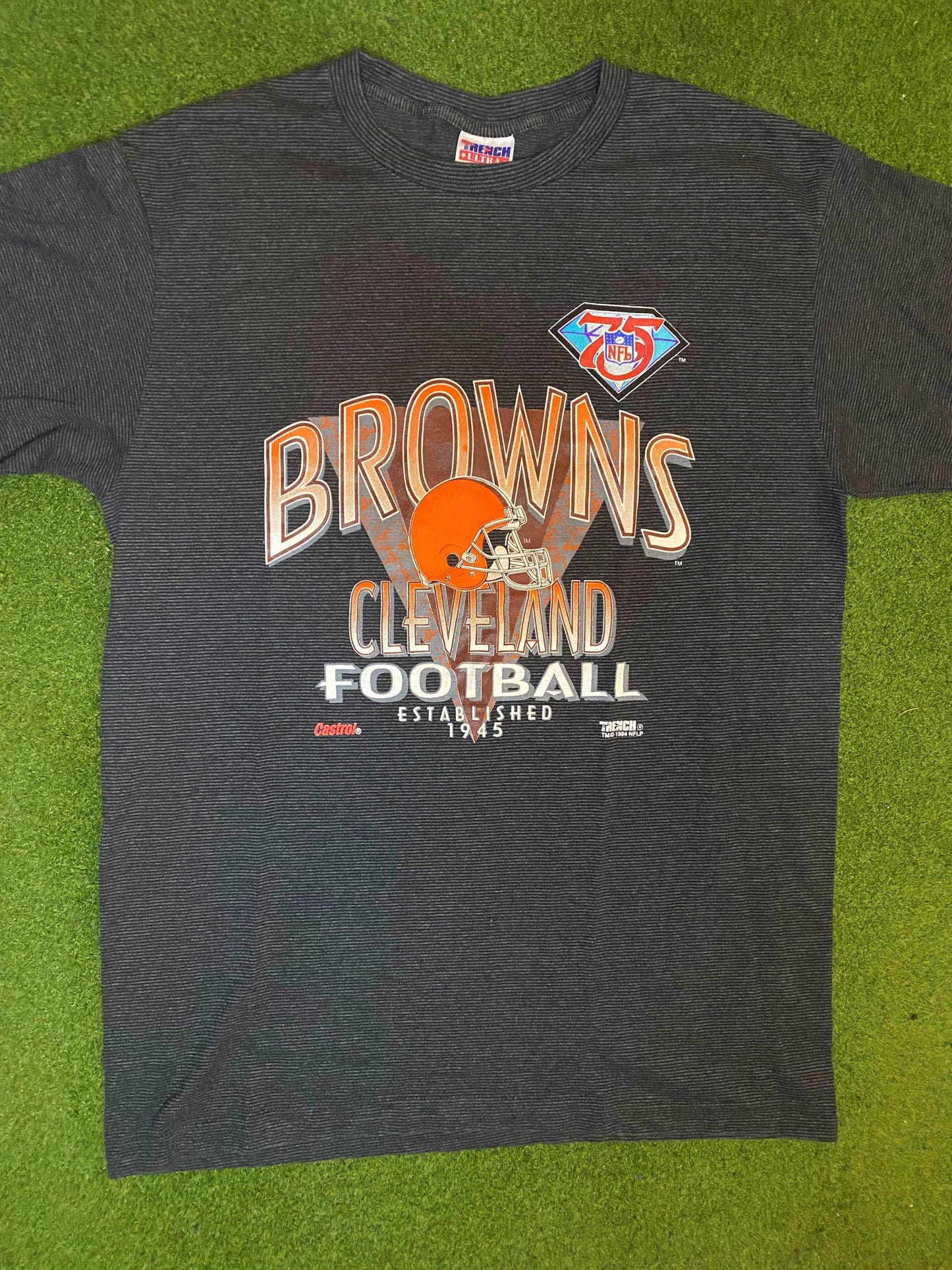 1994 Cleveland Browns - 75th Anniversary - Vintage NFL T-Shirt (XL) - Gametime Vintage