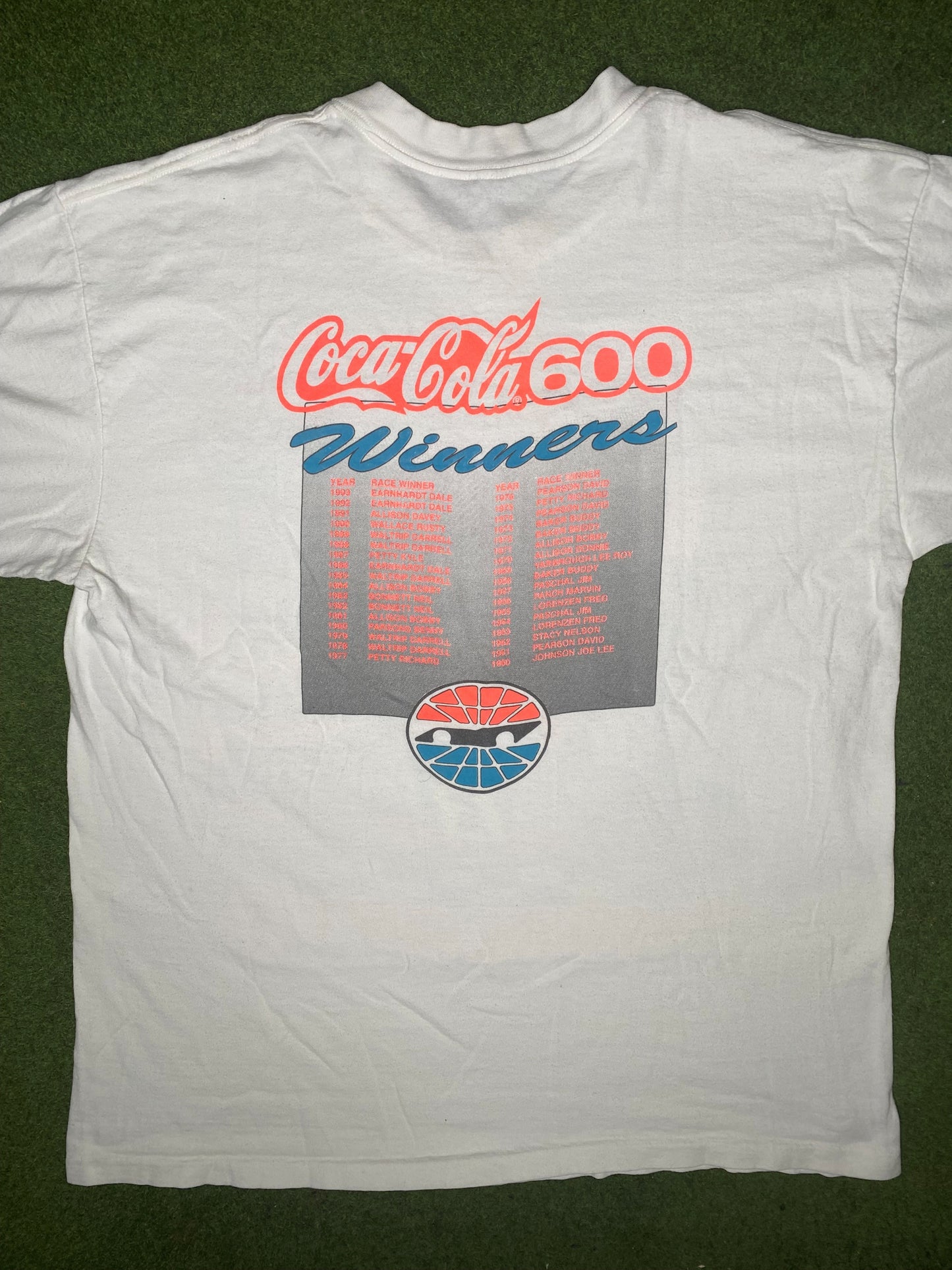 1994年可口可乐600 - 夏洛特赛道 - 复古NASCAR T恤 (XL码)