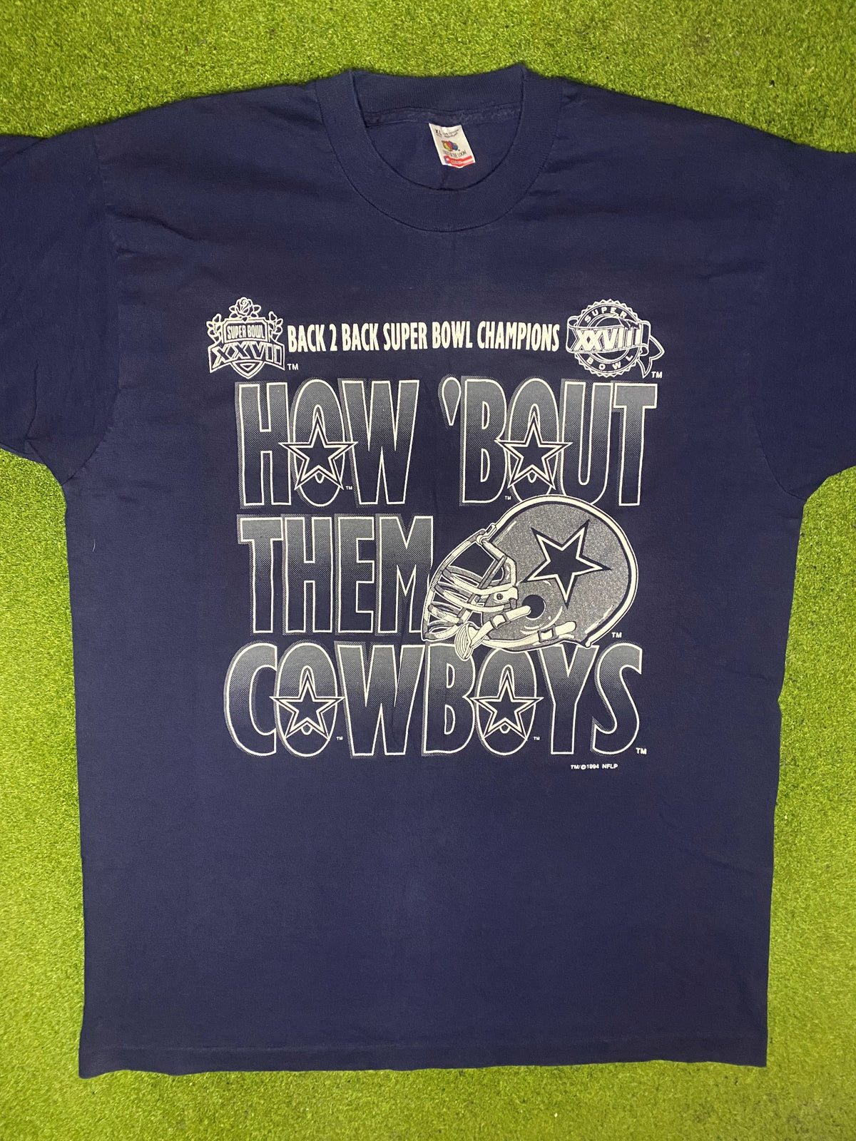 1994 Dallas Cowboys - How 'Bout Them Cowboys - Vintage NFL T-Shirt (XL) - Gametime Vintage