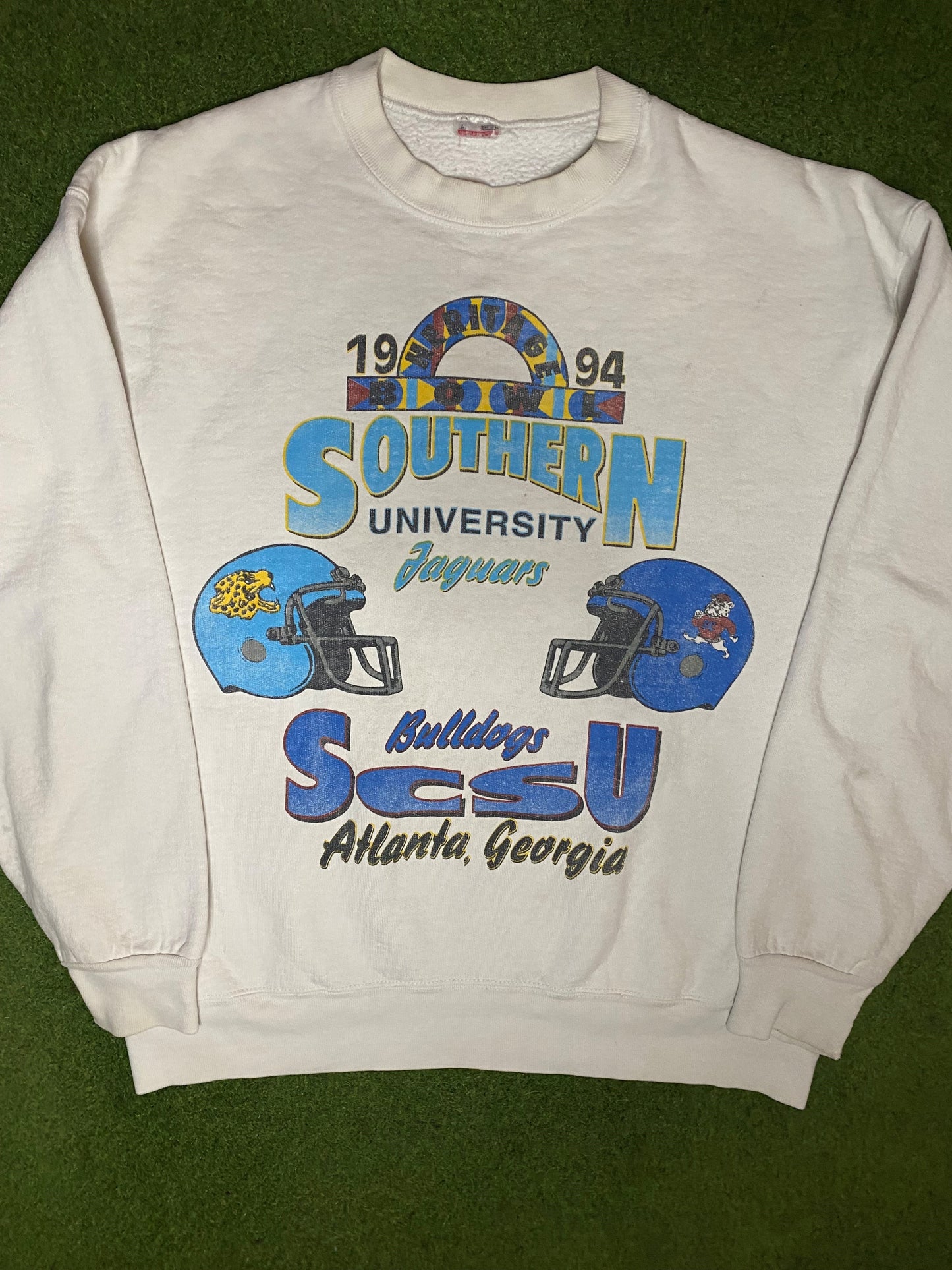 1994 Heritage Bowl - Southern Vs. SCSU - Vintage HBCU Sweatshirt (Large) - Gametime Vintage