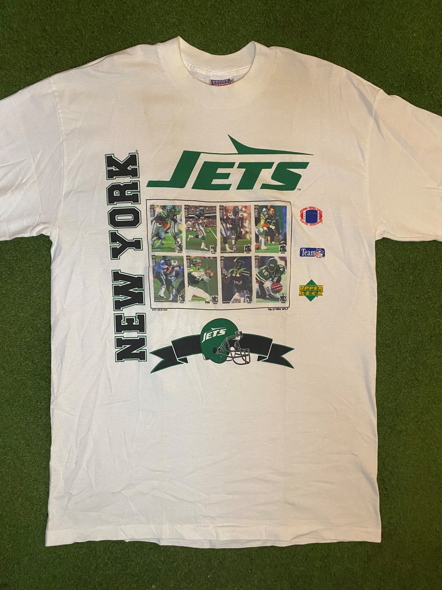 1994 New York Jets - Vintage NFL T-Shirt (XL) - Gametime Vintage
