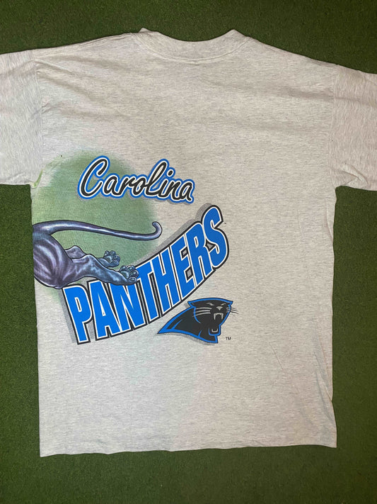 1994 Carolina Panthers - Wrap Around - NWT - Vintage NFL T-Shirt (Large) - Gametime Vintage