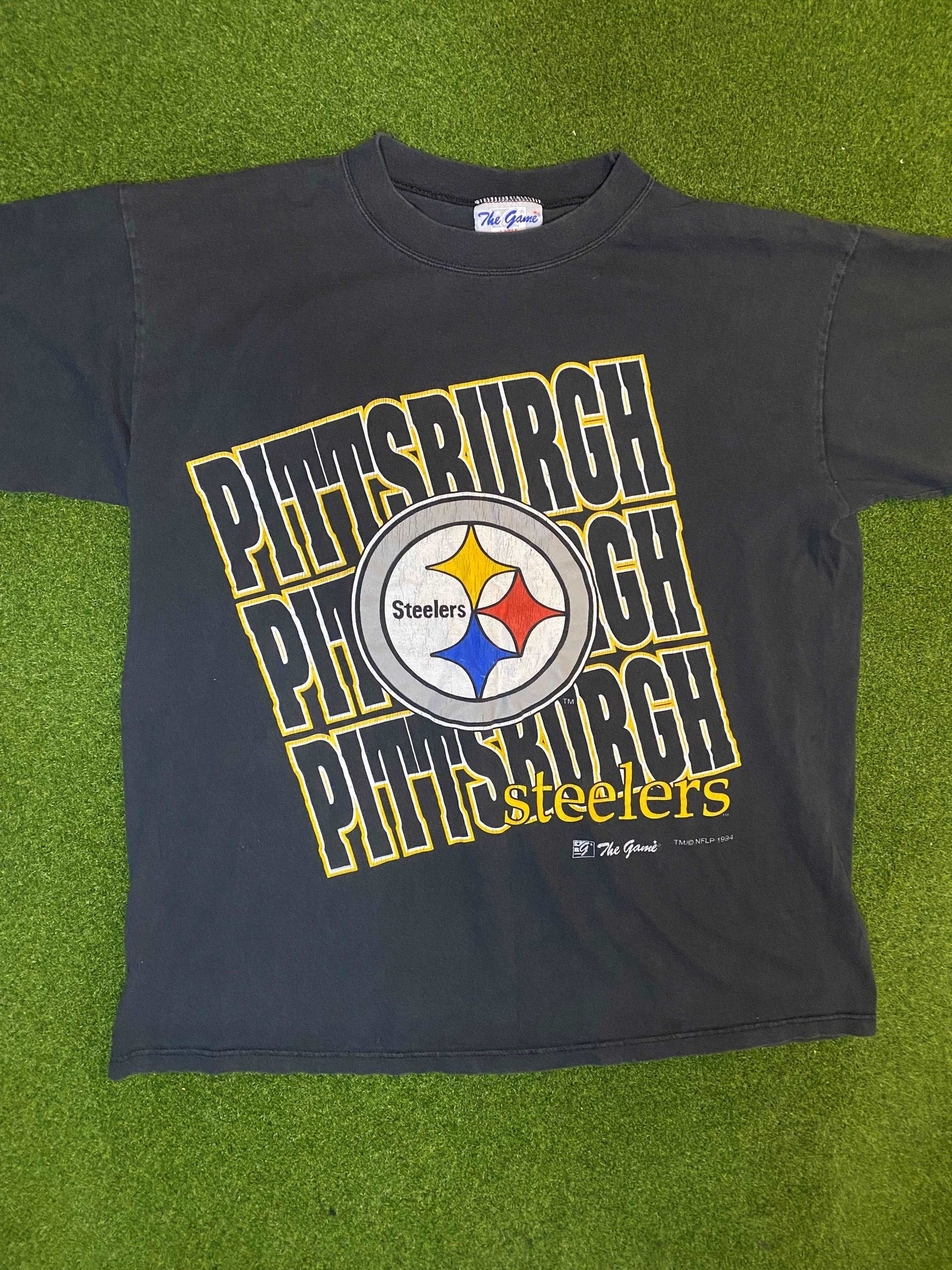 1994 Pittsburgh Steelers - Vintage NFL Tee Shirt (Large) - Gametime Vintage