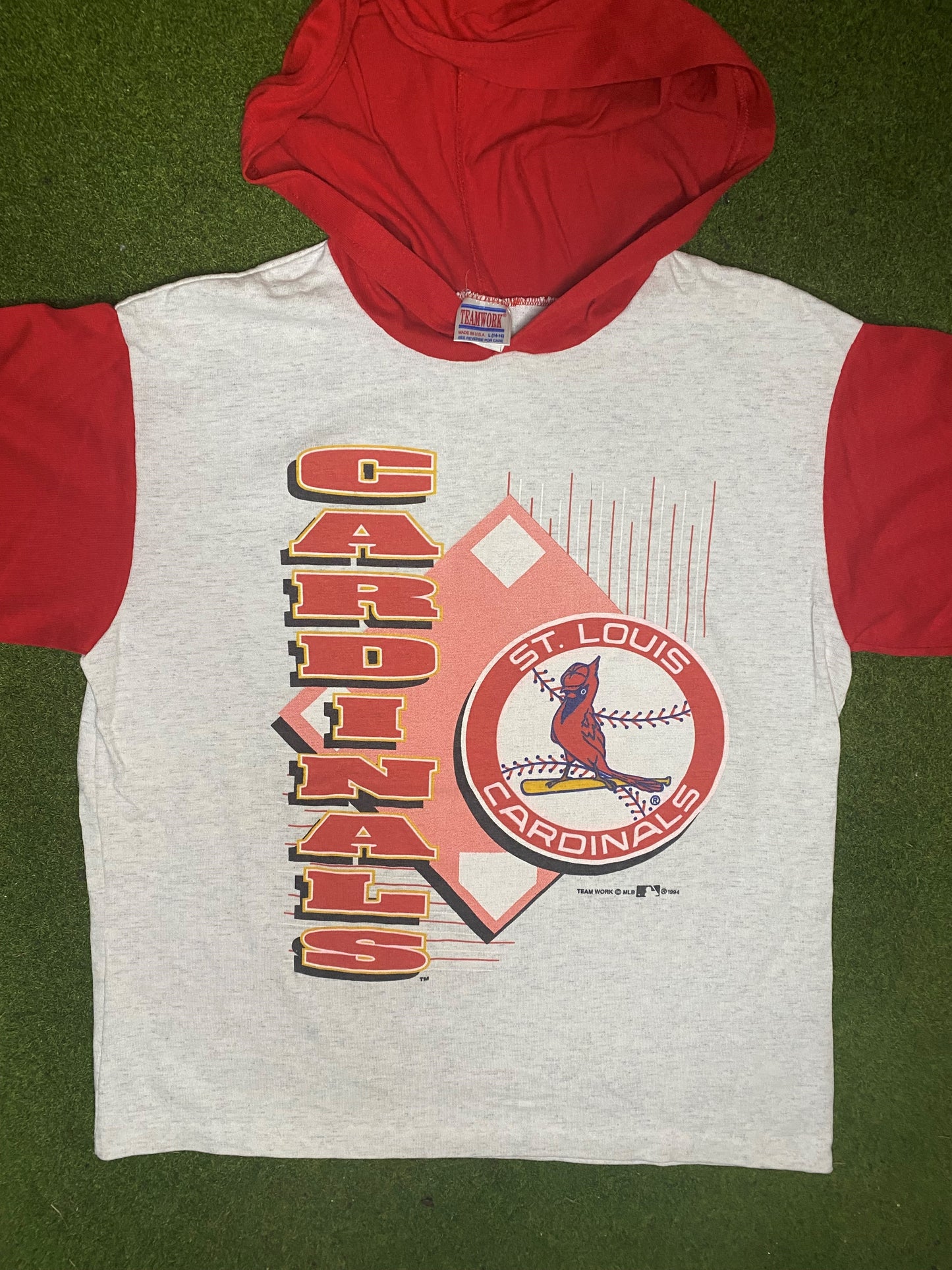 1994 St. Louis Cardinals - Vintage MLB Hoodie (Youth Large) - Gametime Vintage