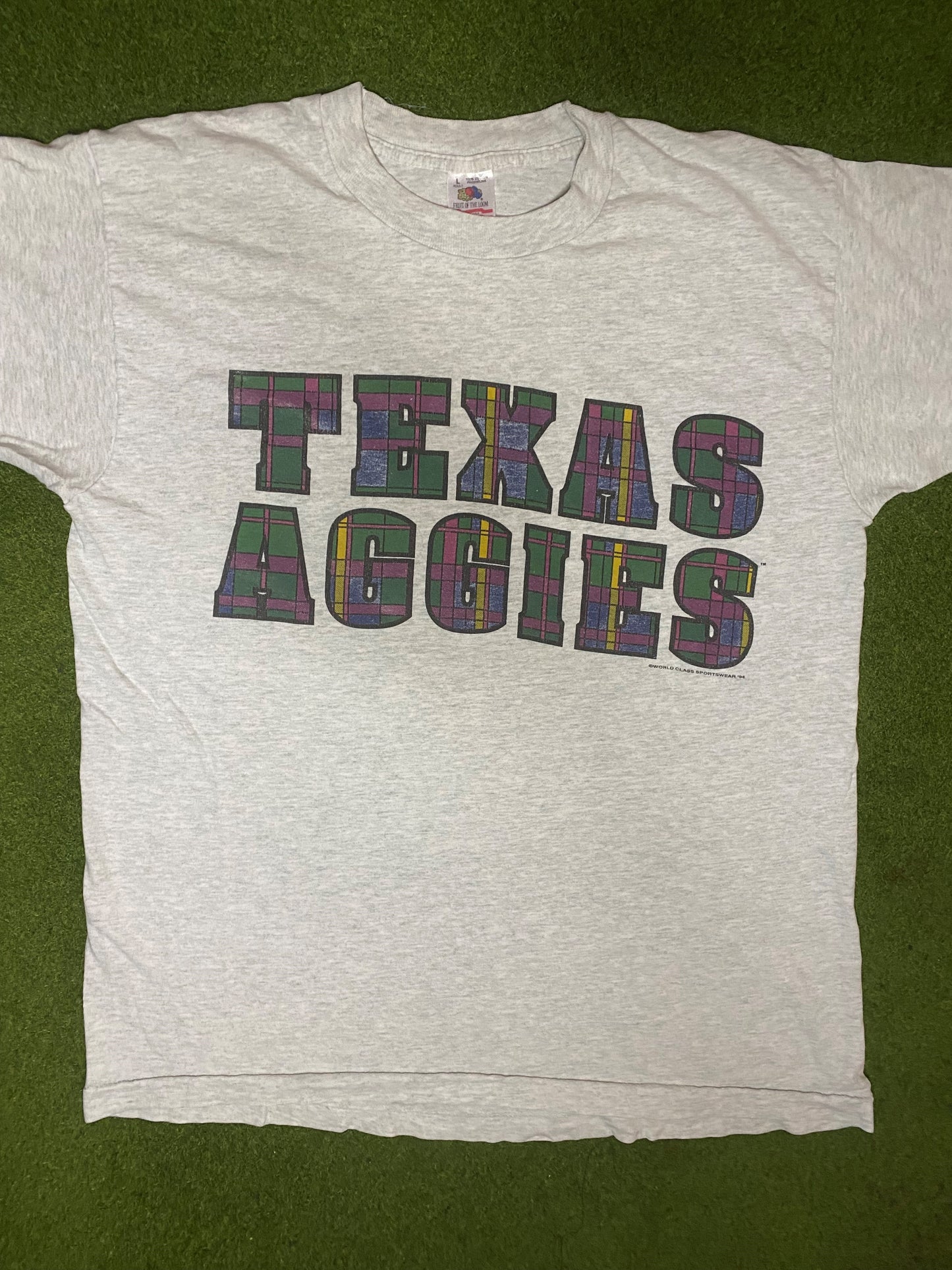 1994 Texas A&M Aggies - Vintage College T-Shirt (Large) - Gametime Vintage