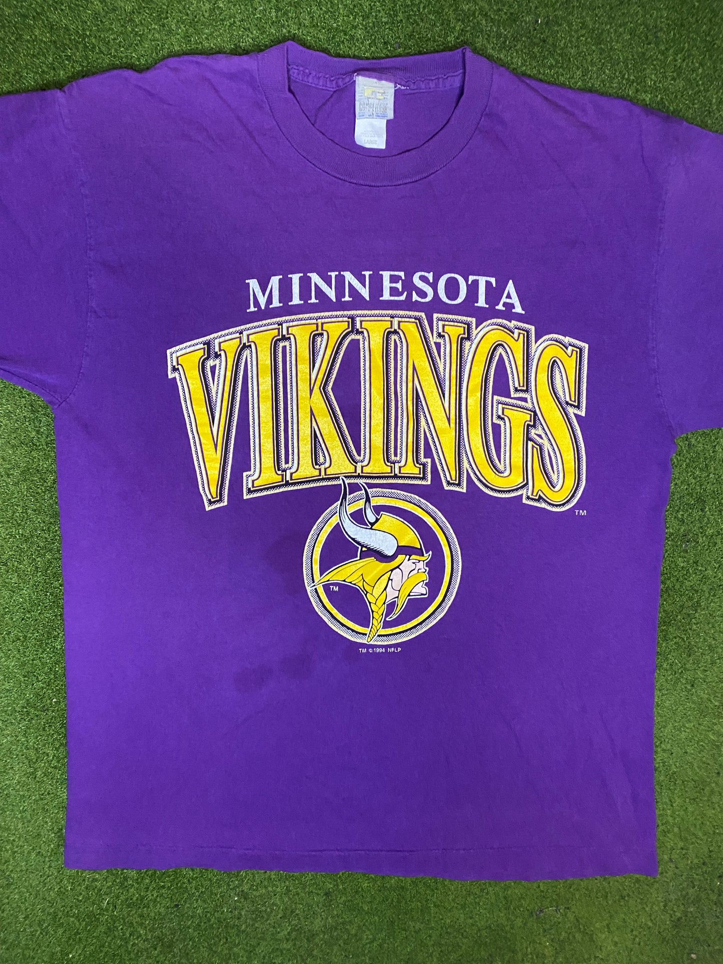 1994 Minnesota Vikings - Vintage NFL T-Shirt (Large) - Gametime Vintage
