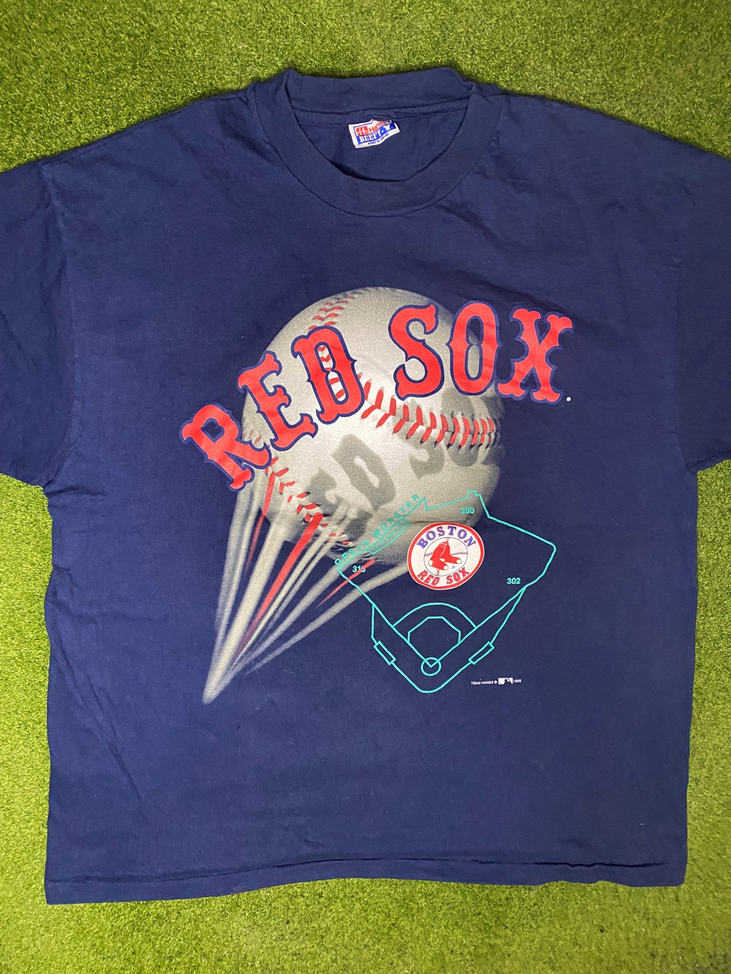 1995 Boston Red Sox - Vintage MLB T Shirt (XL) - Gametime Vintage