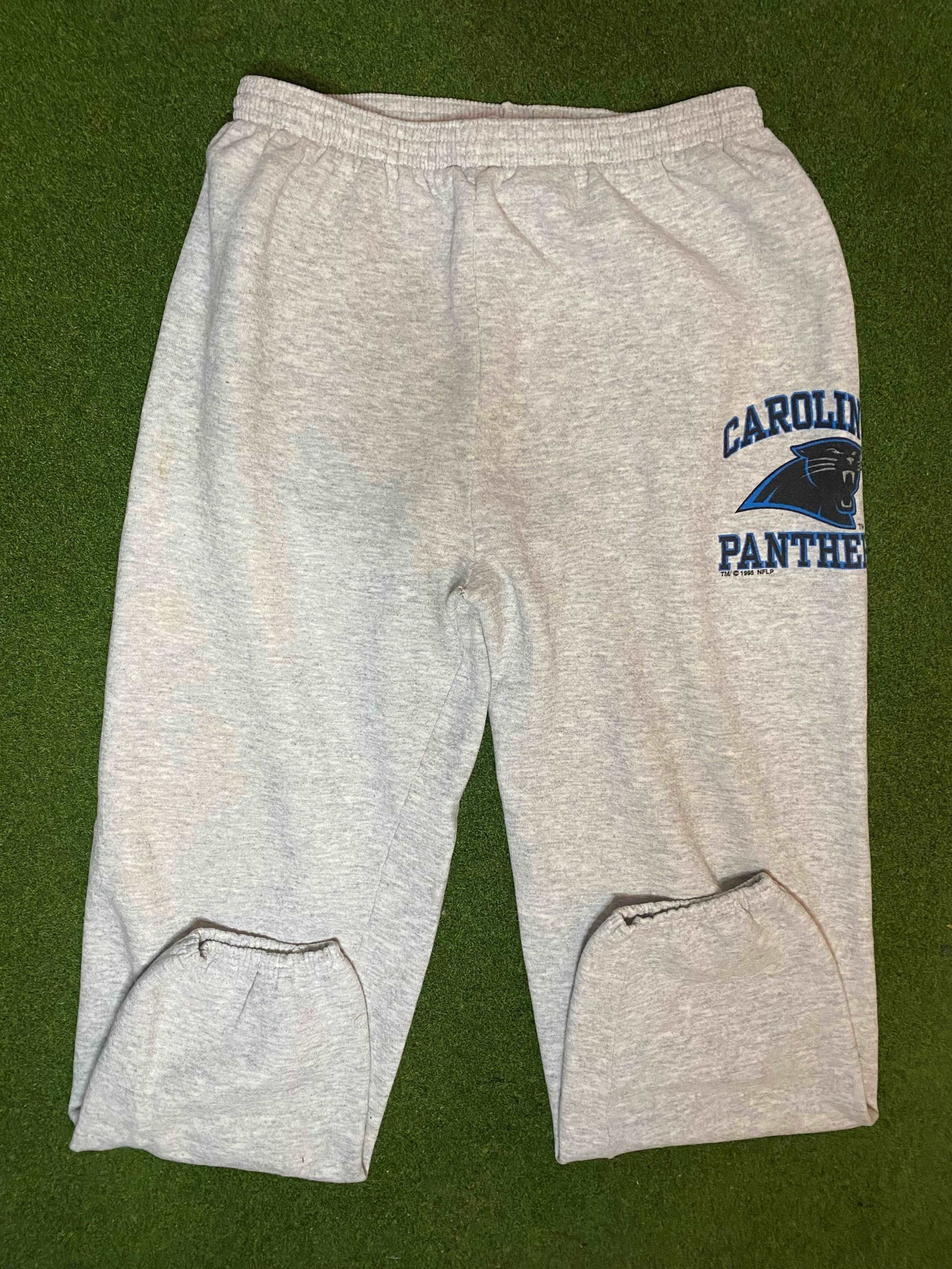 1995 Carolina Panthers - Vintage NFL Sweatpants (Large) - Gametime Vintage