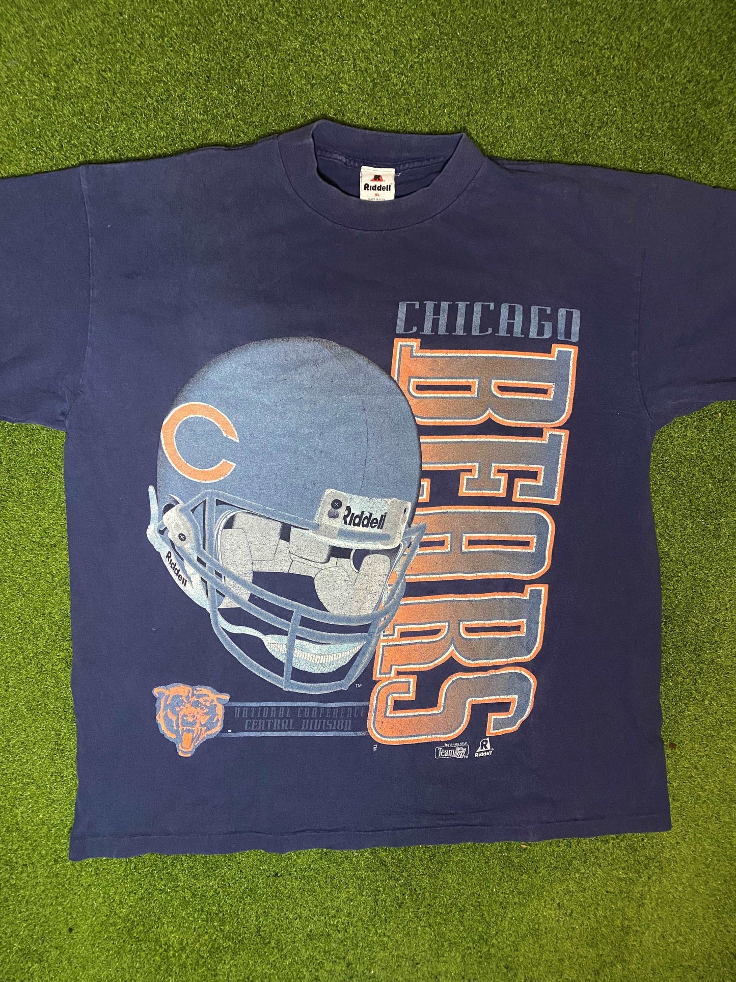 1995 Chicago Bears - Big Logo - Vintage NFL Tee Shirt (XL) - Gametime Vintage