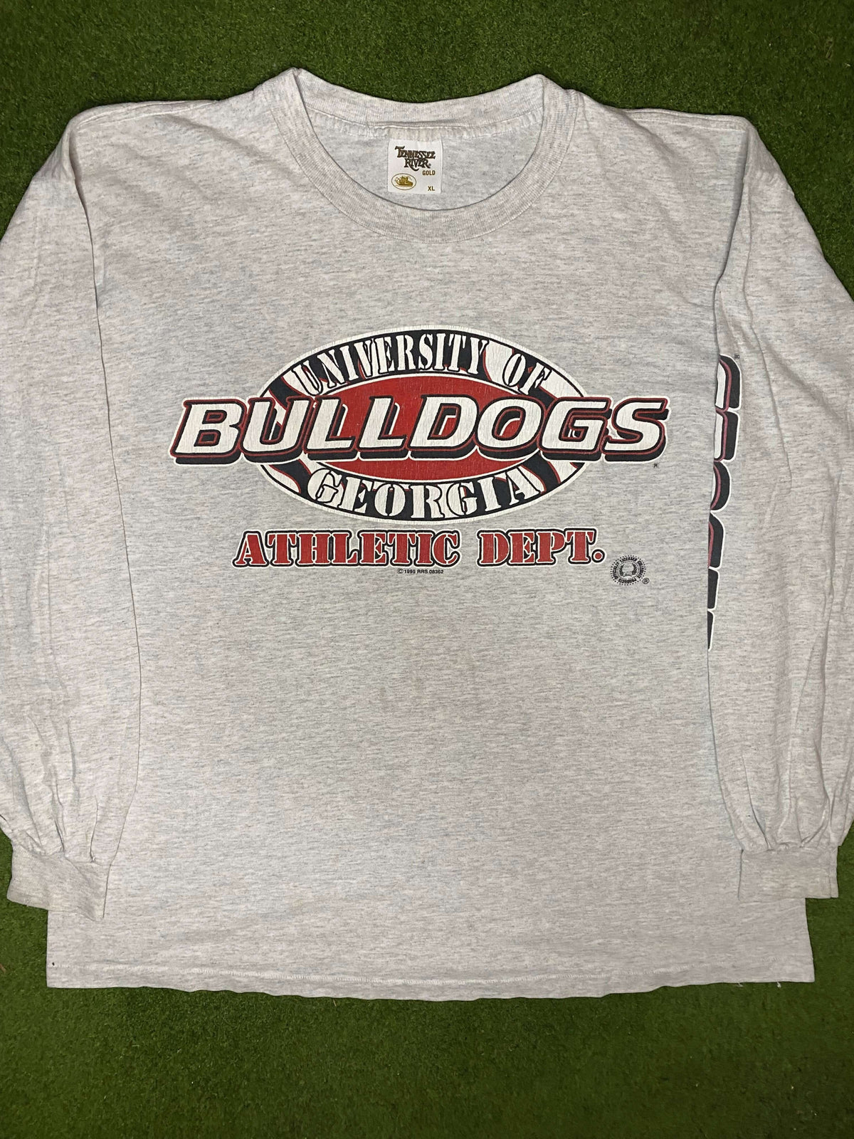 1995 Georgia Bulldogs - Vintage College Long Sleeve (XL) - Gametime Vintage