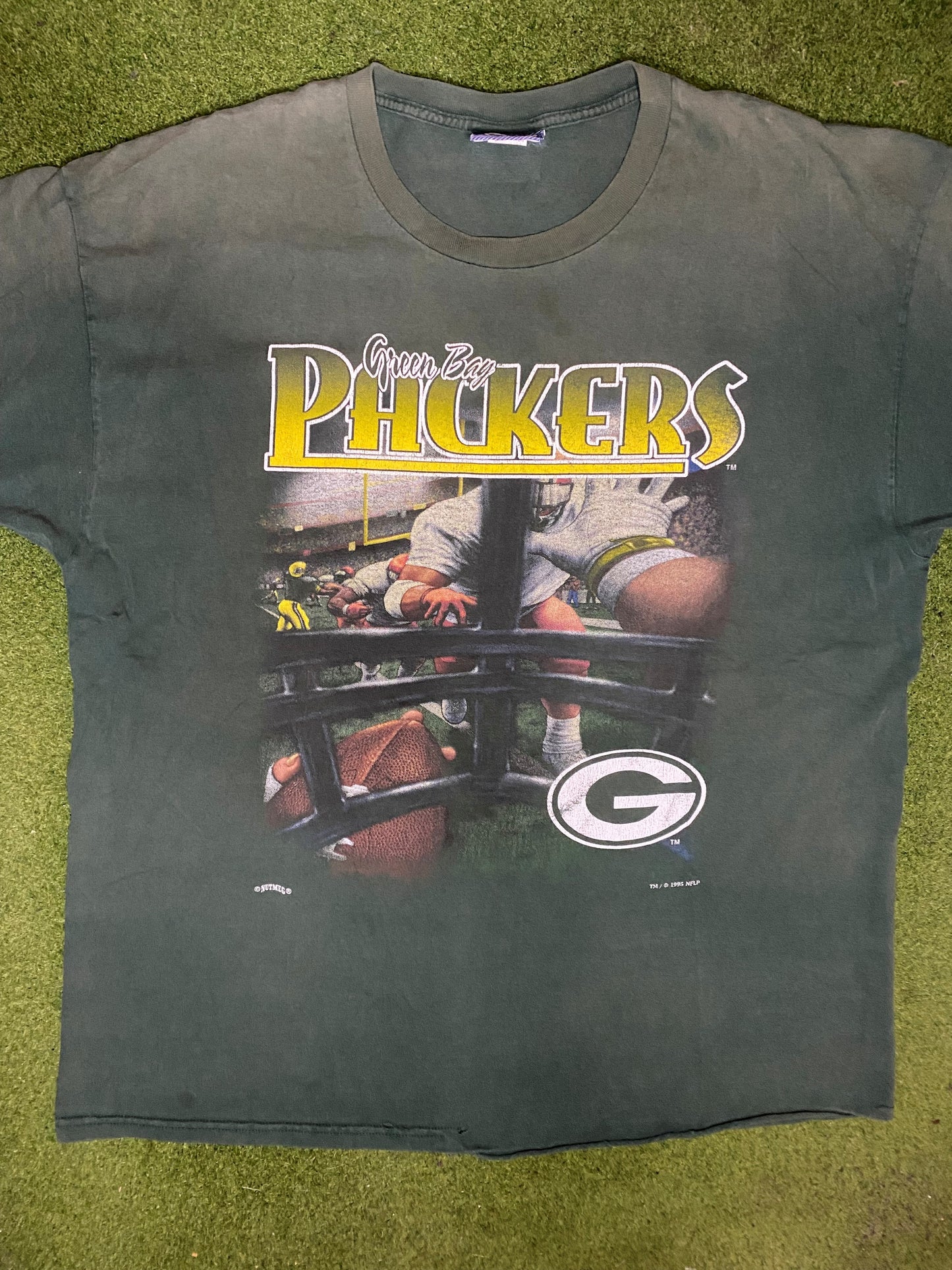 1995 Green Bay Packers - Vintage NFL Tee (2XL) - Gametime Vintage