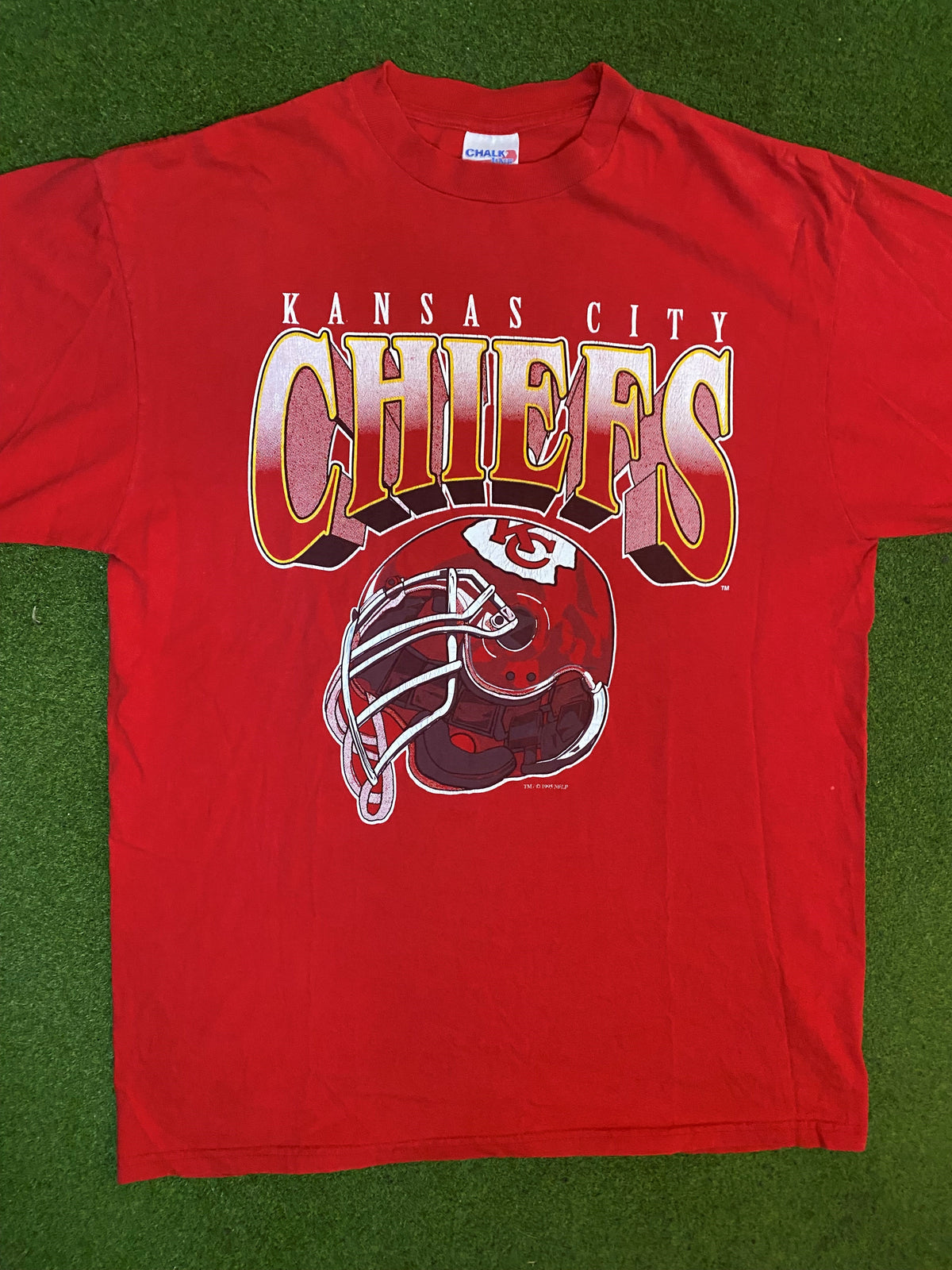 1995 Kansas City Chiefs - Vintage NFL T-Shirt (XL) - Gametime Vintage