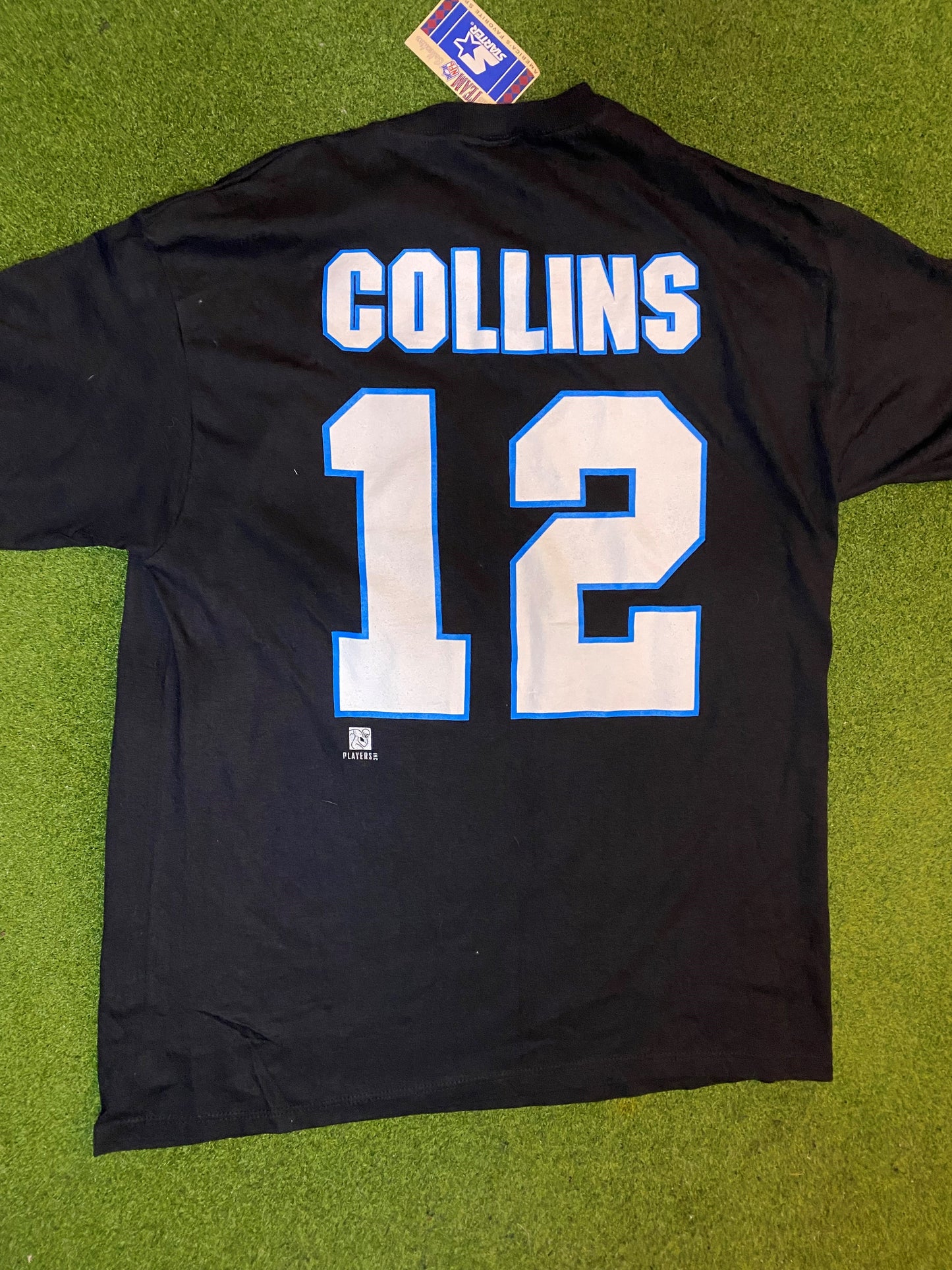 1995 Carolina Panthers - Kerry Collins - NWT - Vintage NFL T-Shirt (Large) - Gametime Vintage