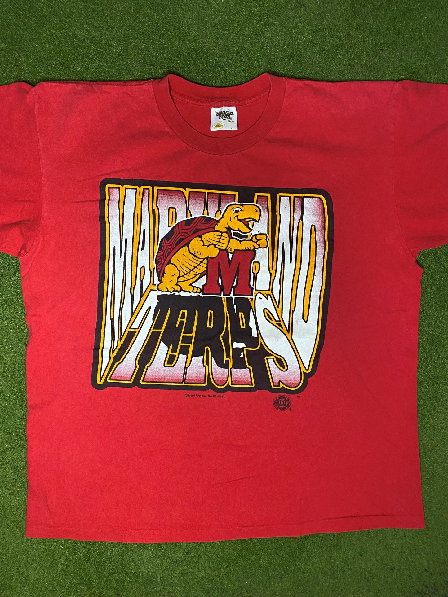 1995 Maryland Terrapins - Vintage College T Shirt (XL) - Gametime Vintage