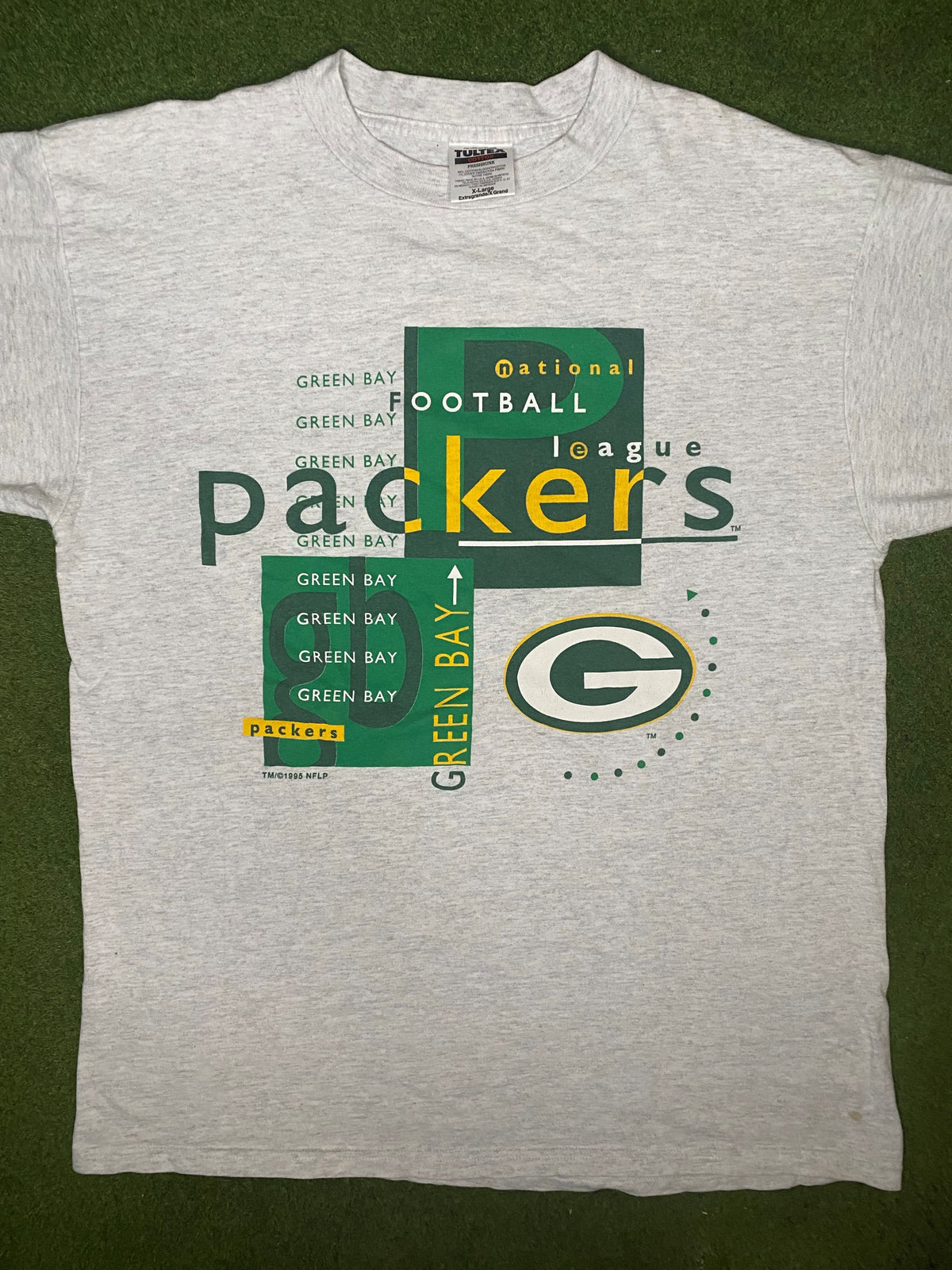 1995年格林湾包装工队 - 复古NFL T恤 (XL)