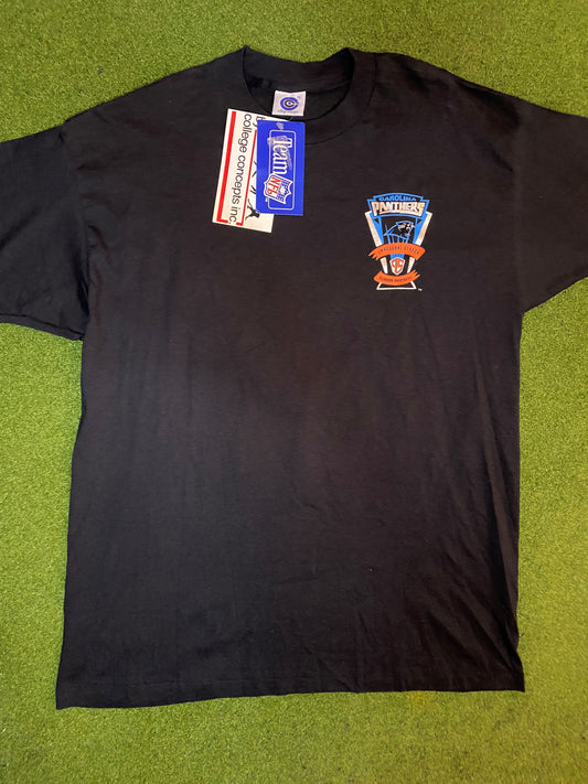 1995 Carolina Panthers - Inaugural Season - Double Sided - NWT - Vintage NFL T-Shirt (XL) - Gametime Vintage