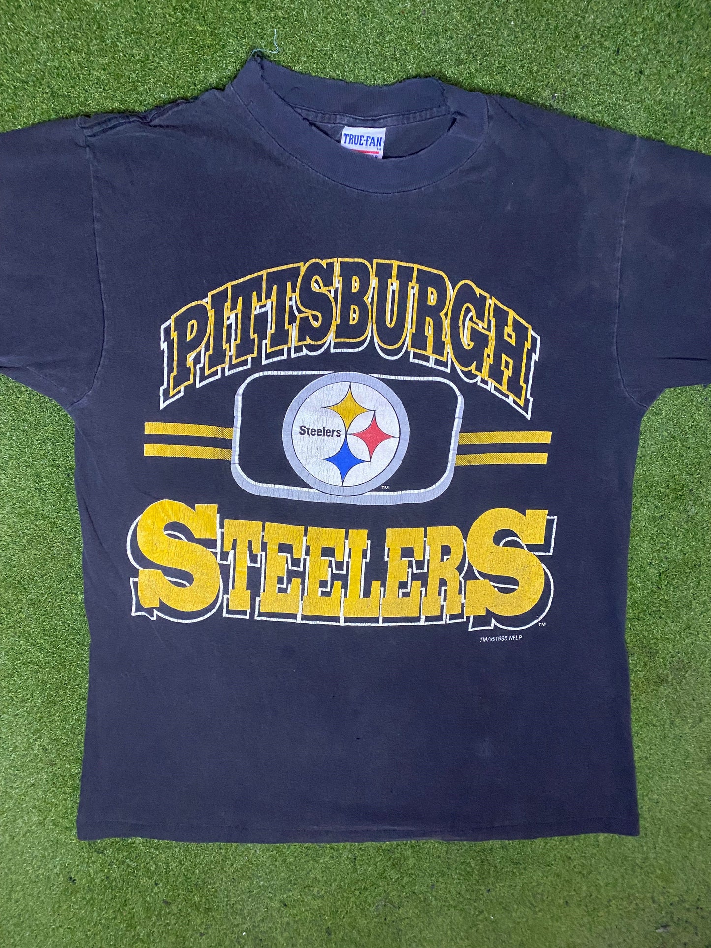 1995 Pittsburgh Steelers - Vintage NFL T-Shirt (Medium) - Gametime Vintage