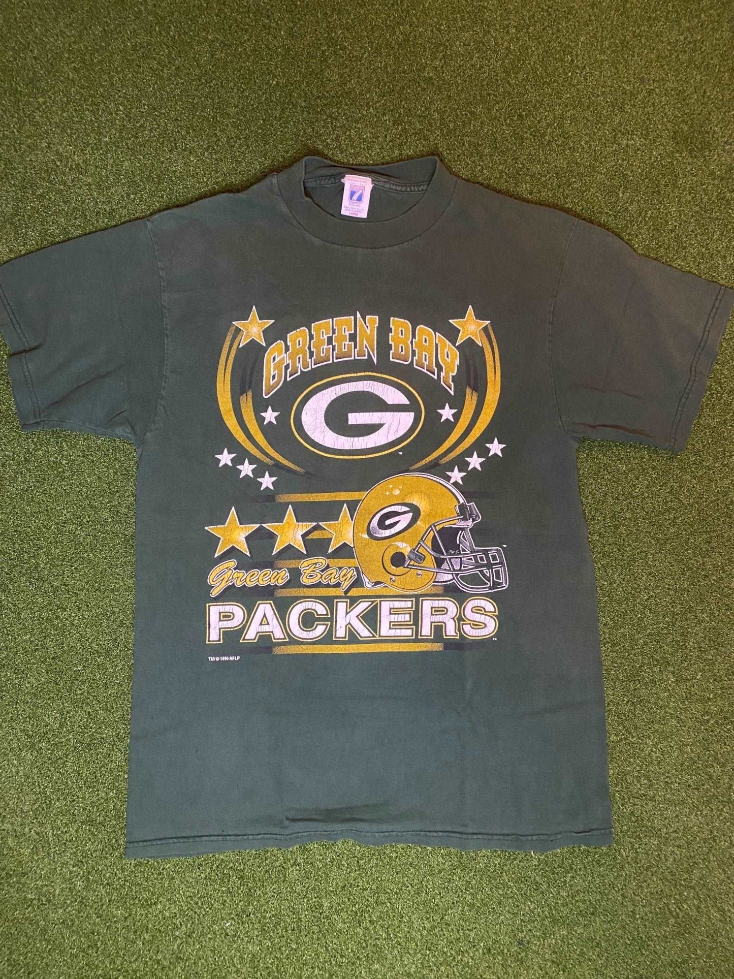 1996 Green Bay Packer - Vintage NFL Tee Shirt (Large) - Gametime Vintage