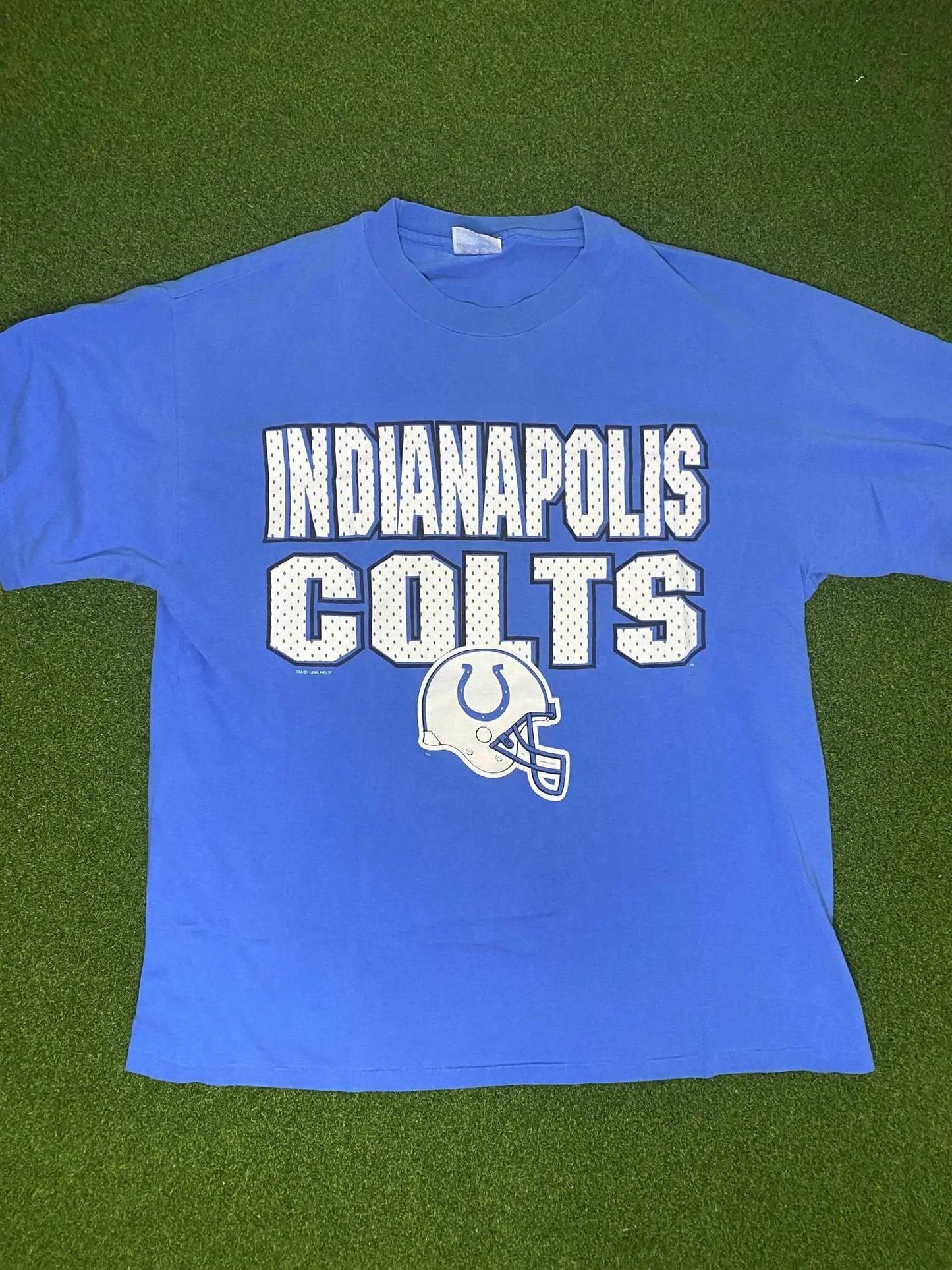 1996 Indianapolis Colts - Vintage NFL Tee Shirt (Large) - Gametime Vintage