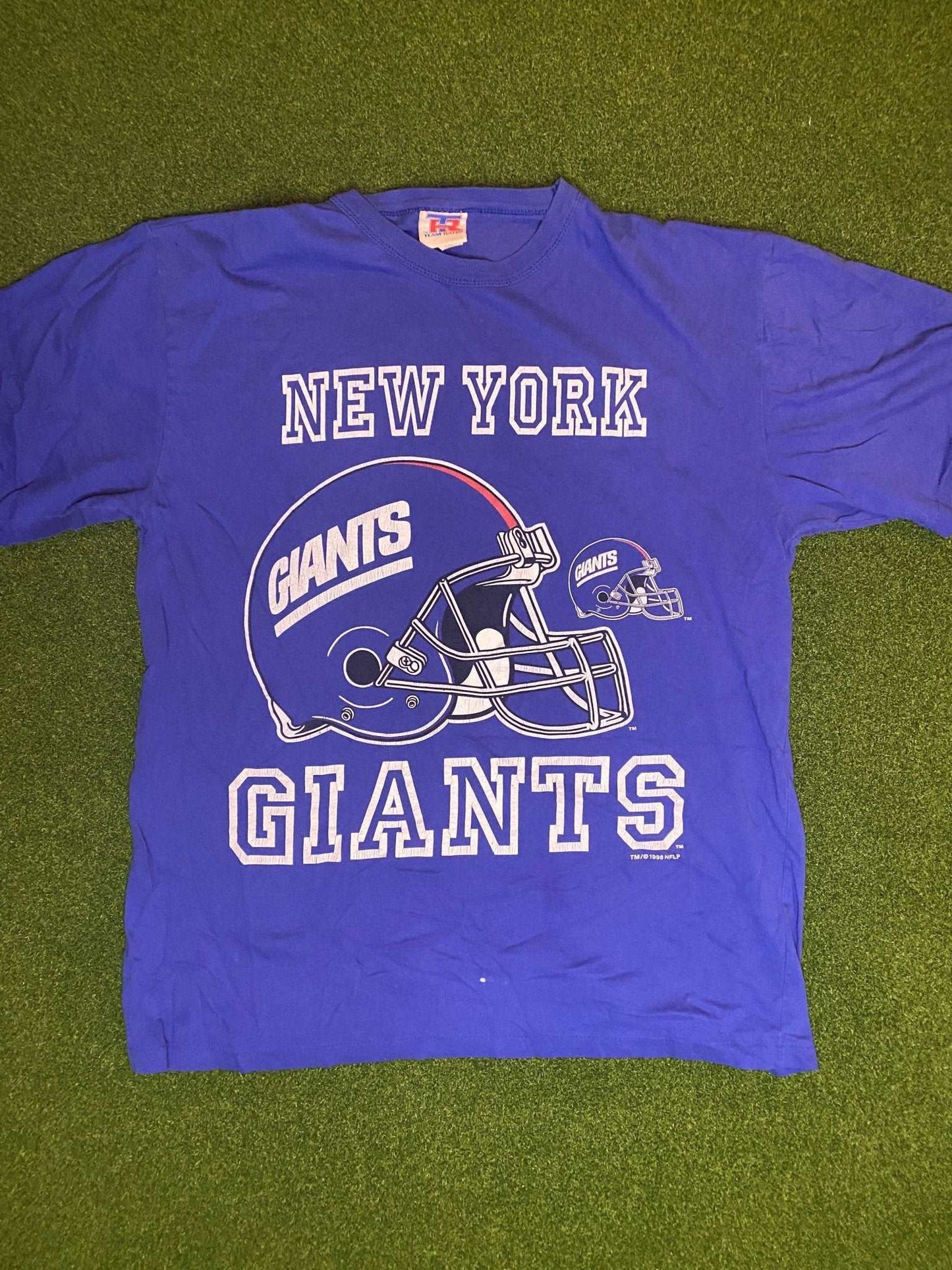 1996 New York Giants - Big Logo - Vintage NFL Tee Shirt (Large) - Gametime Vintage
