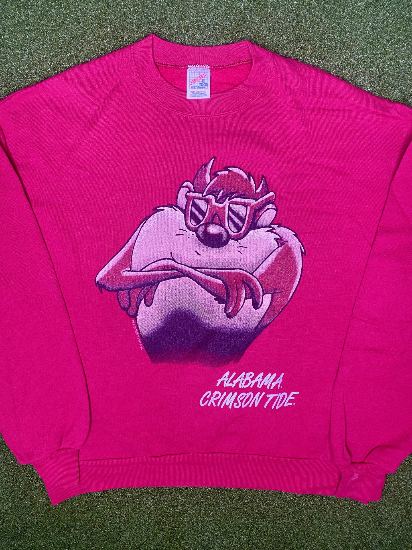 1996年阿拉巴马赤潮队 - 塔兹 - 复古大学圆领运动衫 (XL)