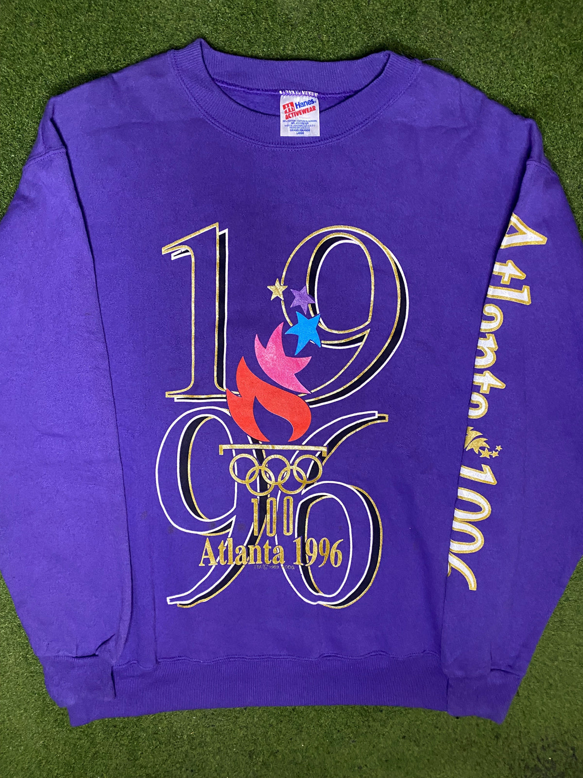 1996 Olympics - Atlanta - Vintage Sweatshirt (Large) - Gametime Vintage