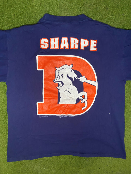 1996 Denver Broncos - Shannon Sharpe - Vintage NFL T-Shirt (XL) - Gametime Vintage
