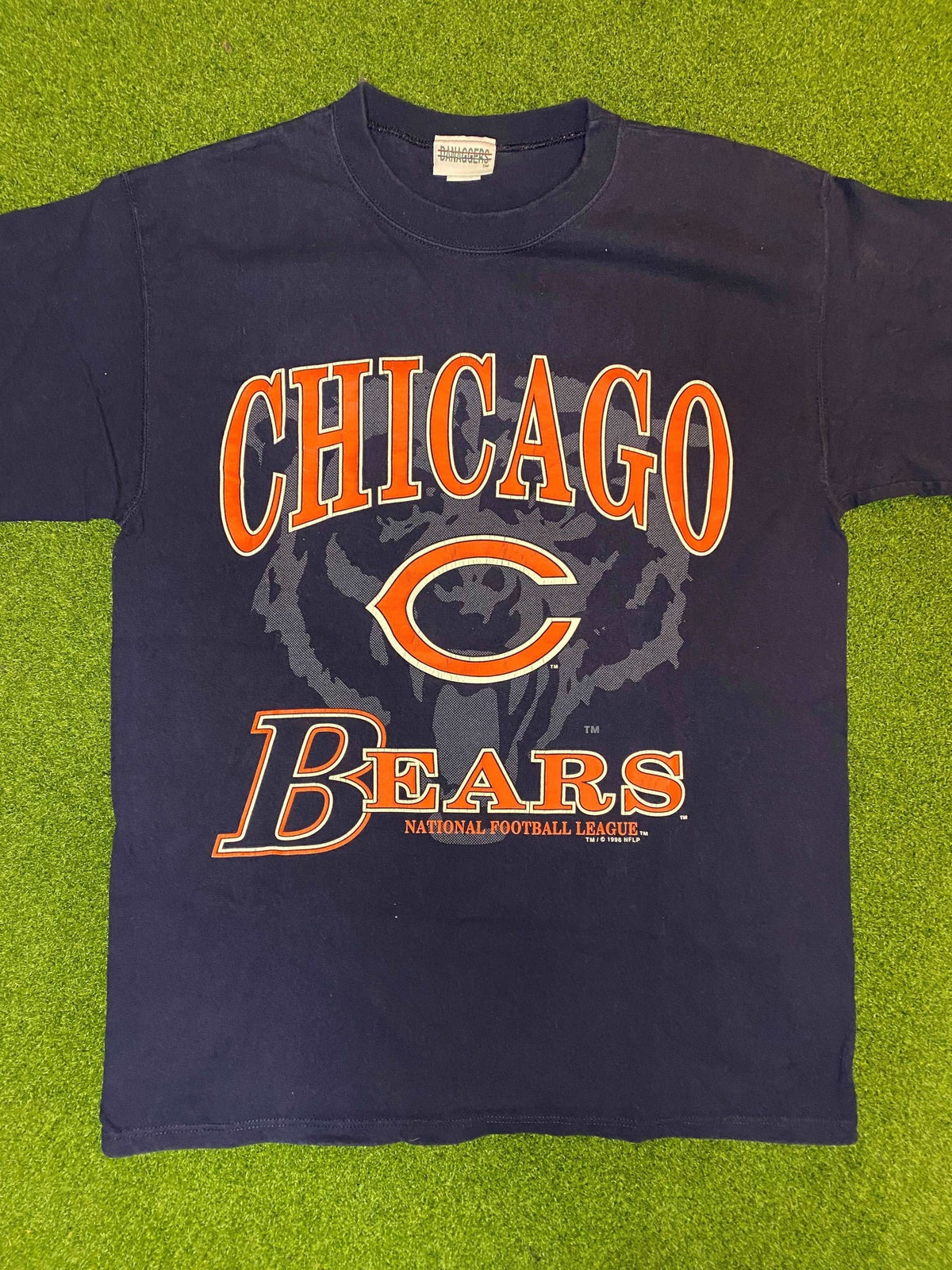 1996 Chicago Bears - Big Logo - Vintage NFL Tee Shirt (Medium) - Gametime Vintage
