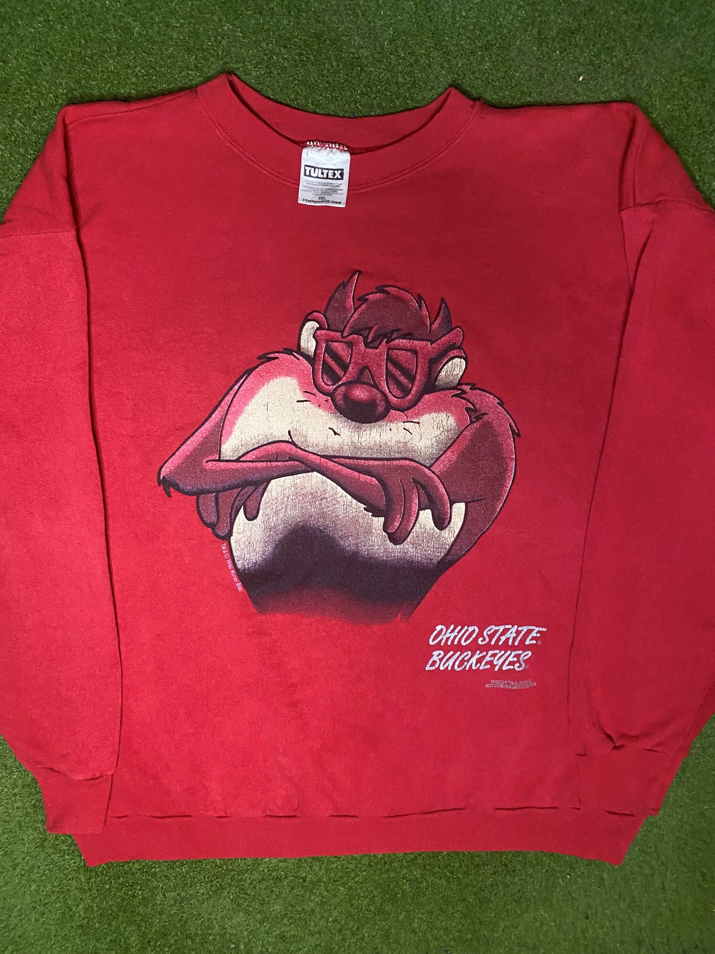 1996 Ohio State Buckeyes - Taz - Vintage College Sweatshirt (2XL) - Gametime Vintage