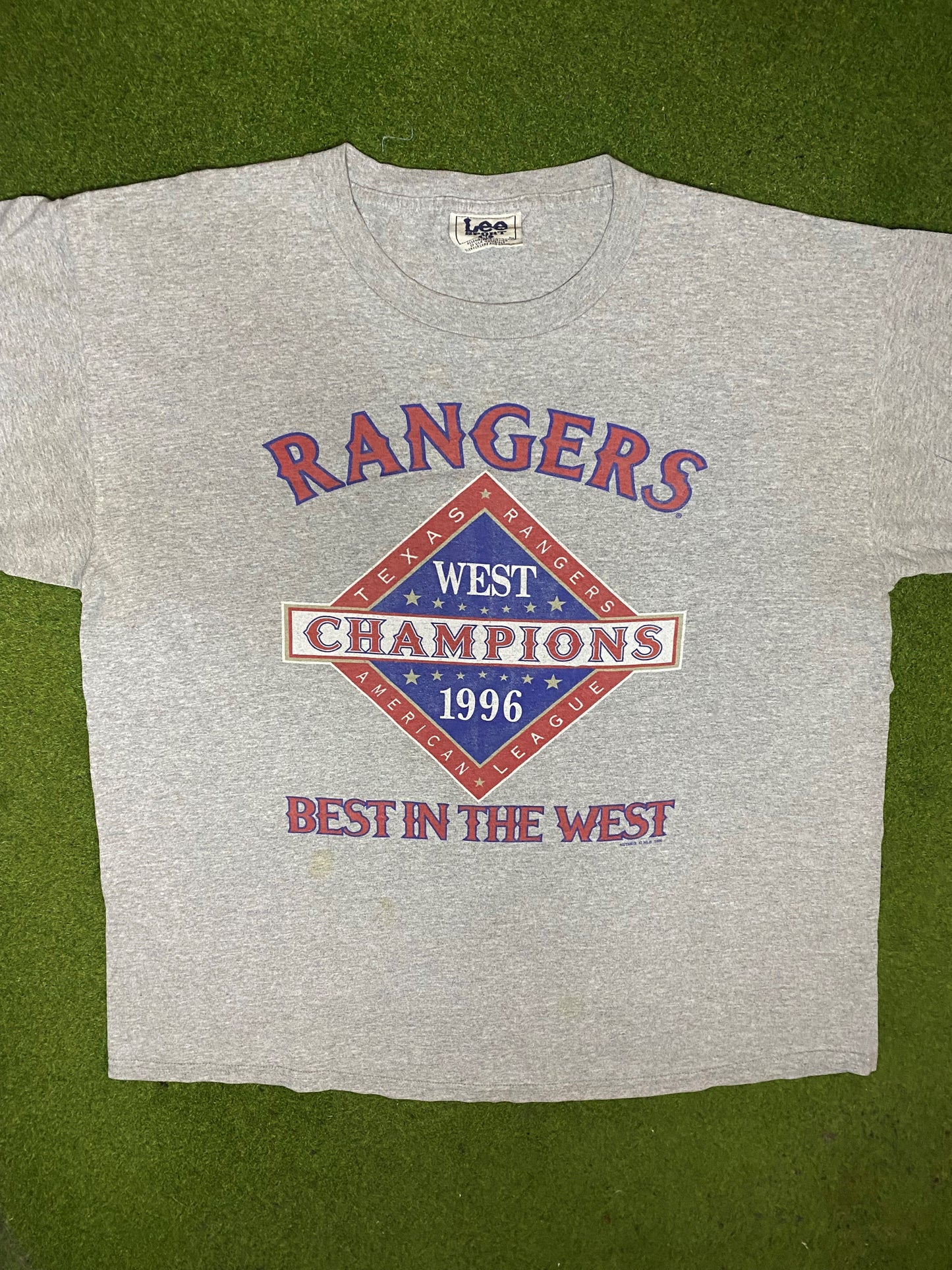 1996 Texas Rangers - Best in the West - Vintage MLB T-Shirt (XL) - Gametime Vintage
