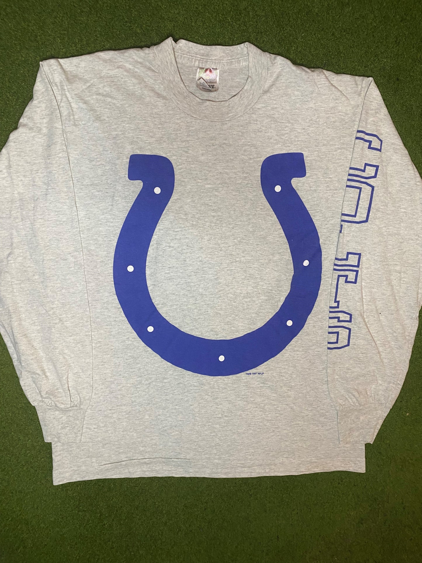 1997 Indianapolis Colts - Vintage NFL Long Sleeve (Large) - Gametime Vintage
