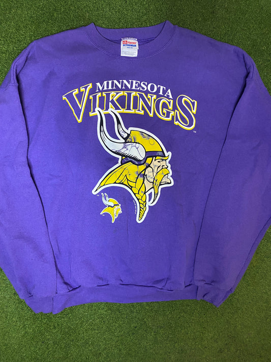 1997 Minnesota Vikings - Vintage NFL Crewneck Sweatshirt (2XL)