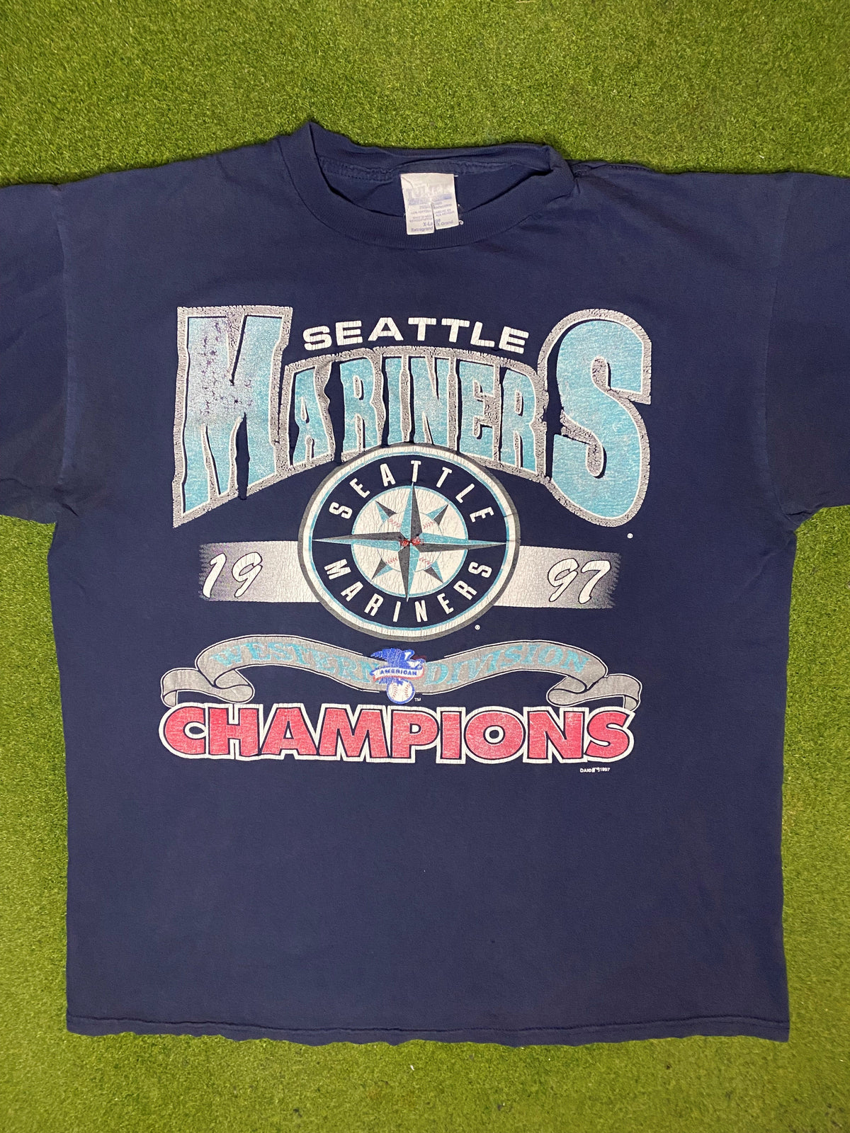 1997 西雅图水手队 - 复古 MLB T 恤 (XL)