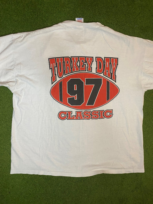 1997 Turnkey Day Class - Alabama State vs Tuskegee - Vintage HBCU T-Shirt (XL) - Gametime Vintage